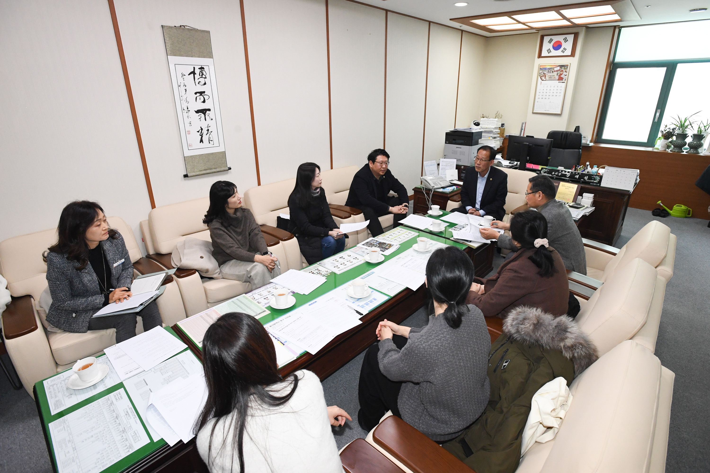 교육위원회 강대길, 권순용의원, 이화중 통학여건개선을 위한 학부모 민원청취 간담회2