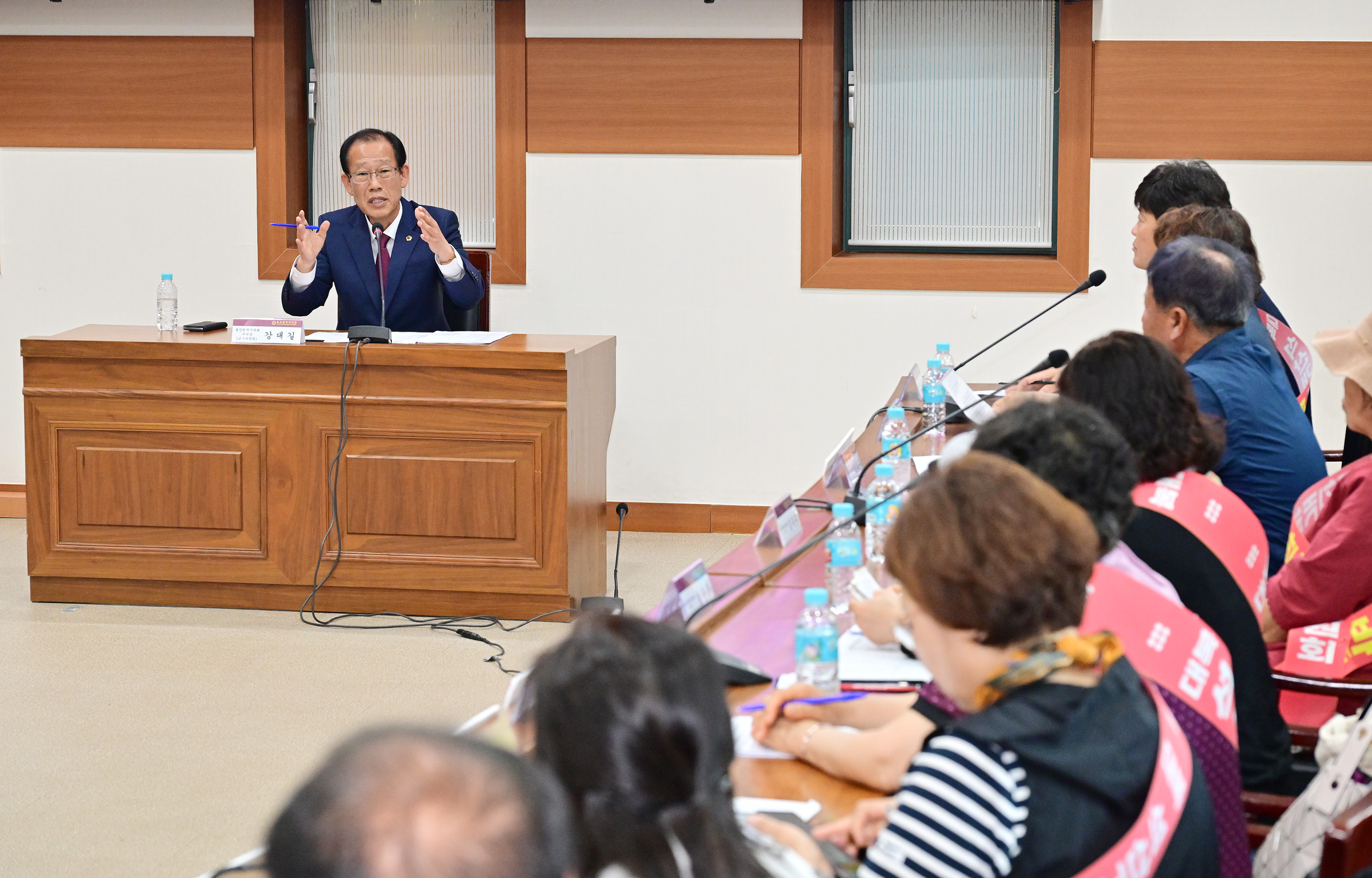 강대길 부의장, 울주군 웅촌면 대복리 토석채취 신규 허가 반대 민원 청취 간담회4