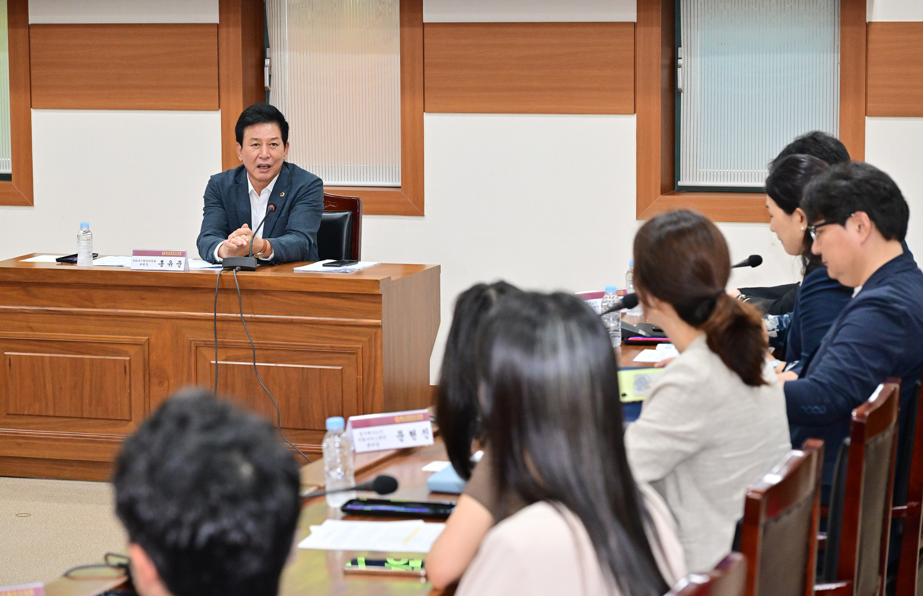 홍유준 문화복지환경위원장, 재가노인지원서비스센터 현안 청취 간담회8