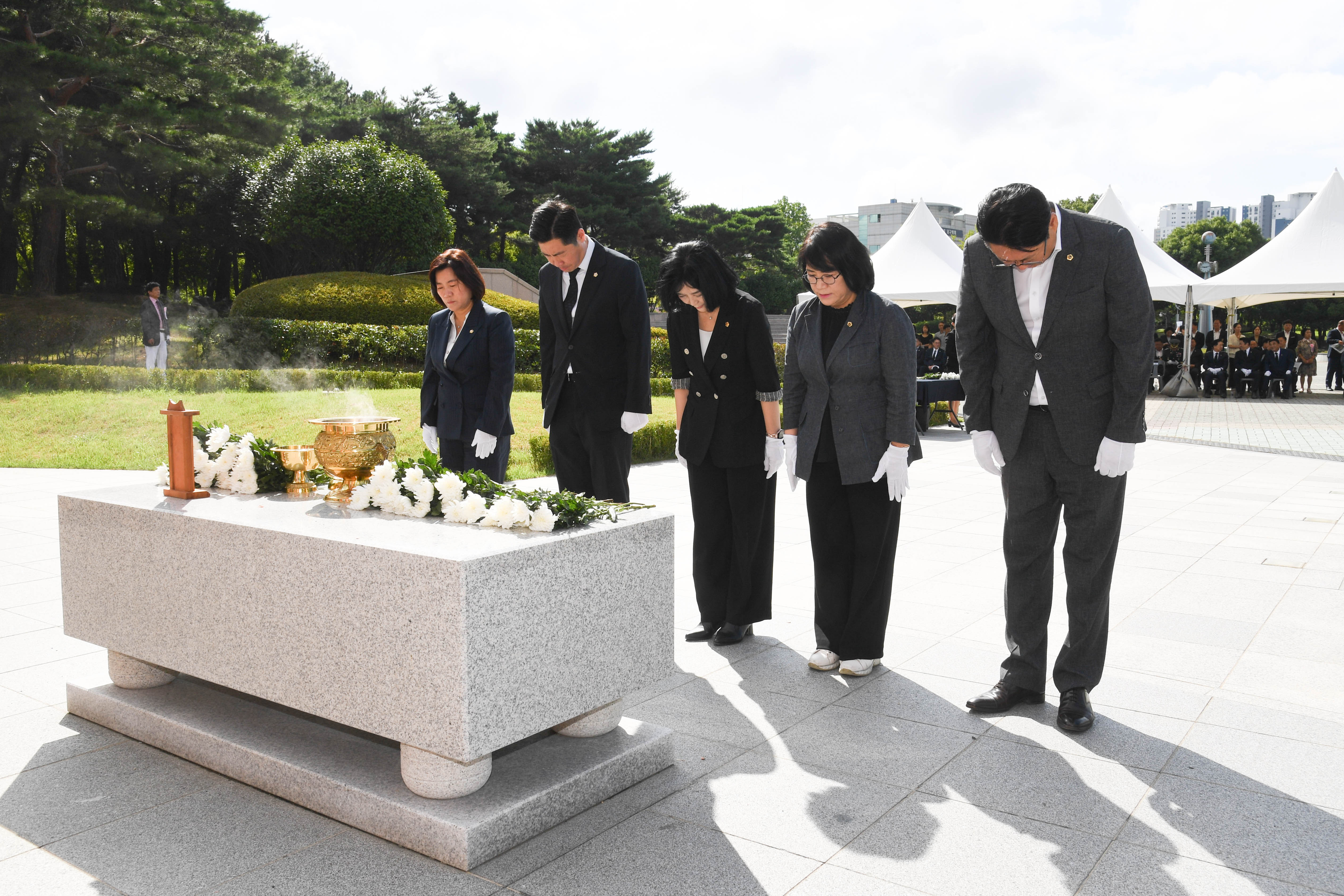 울산항일독립운동기념탑 참배 및 박상진 의사 동상 제막식6