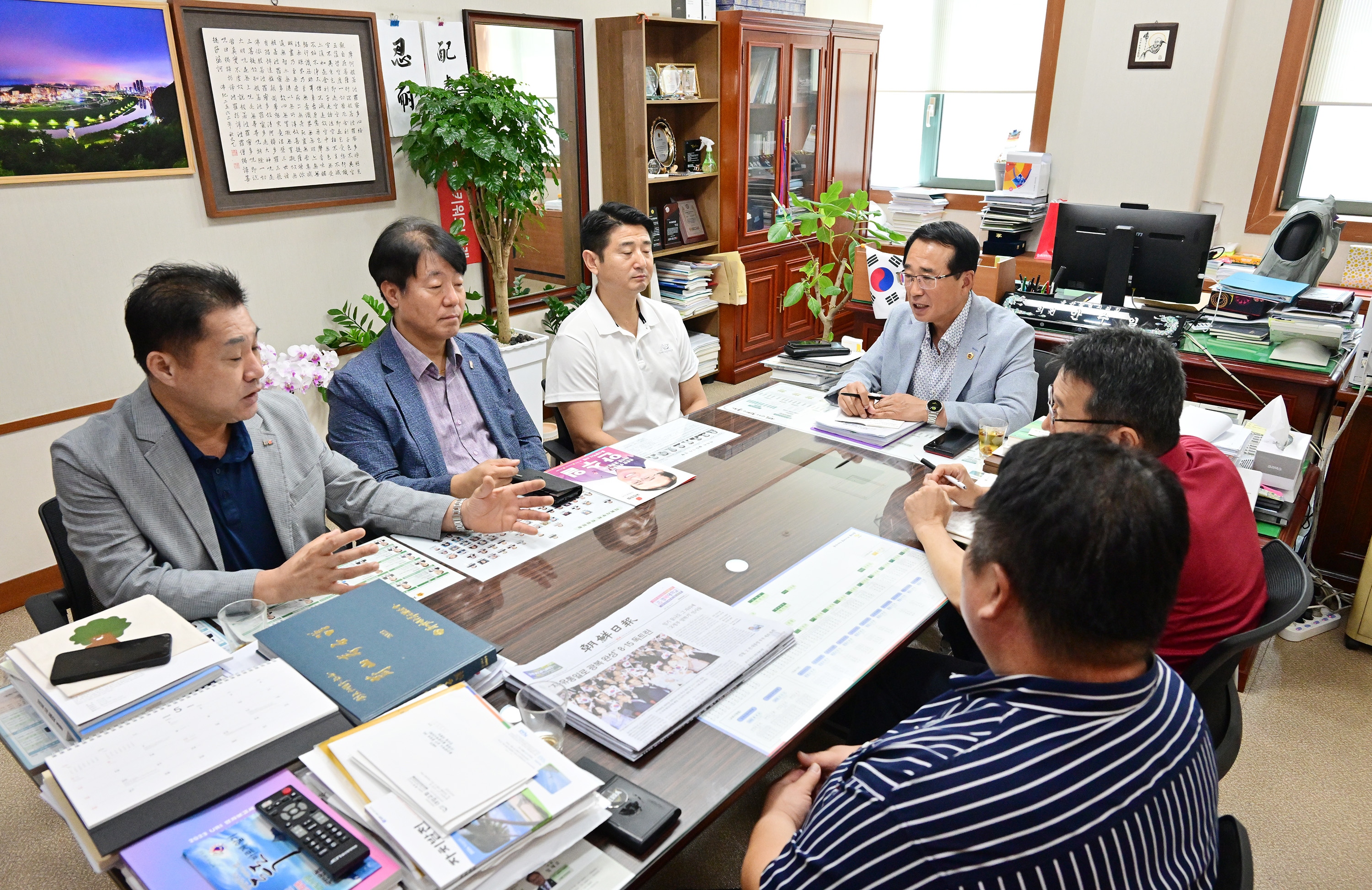 안수일 의원, 지역 소상공인연합회와 배달앱 수수료 인상 대응책 논의 간담회6