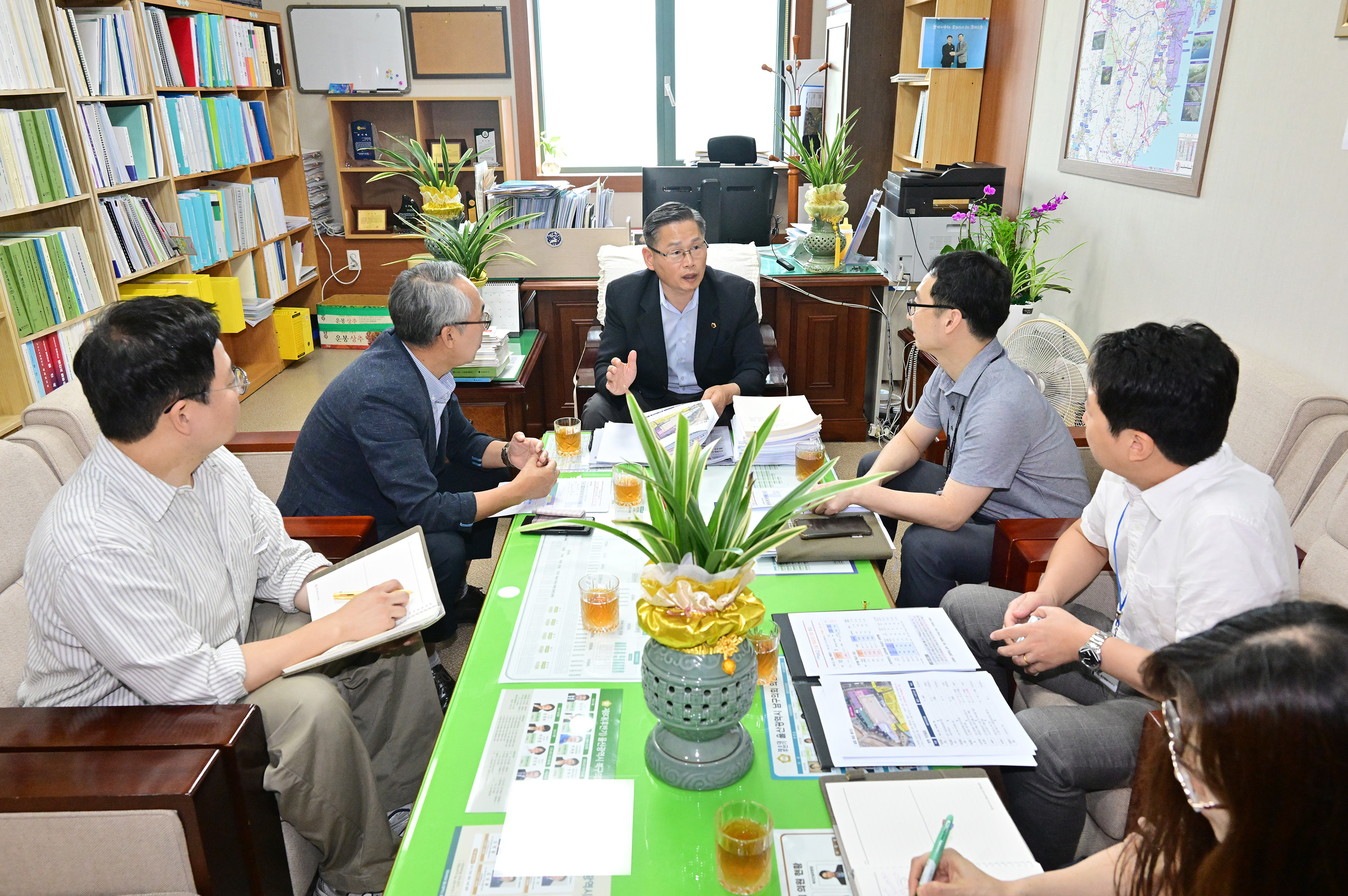 문석주 의원, (가칭)약수고 신설 확정 간담회2