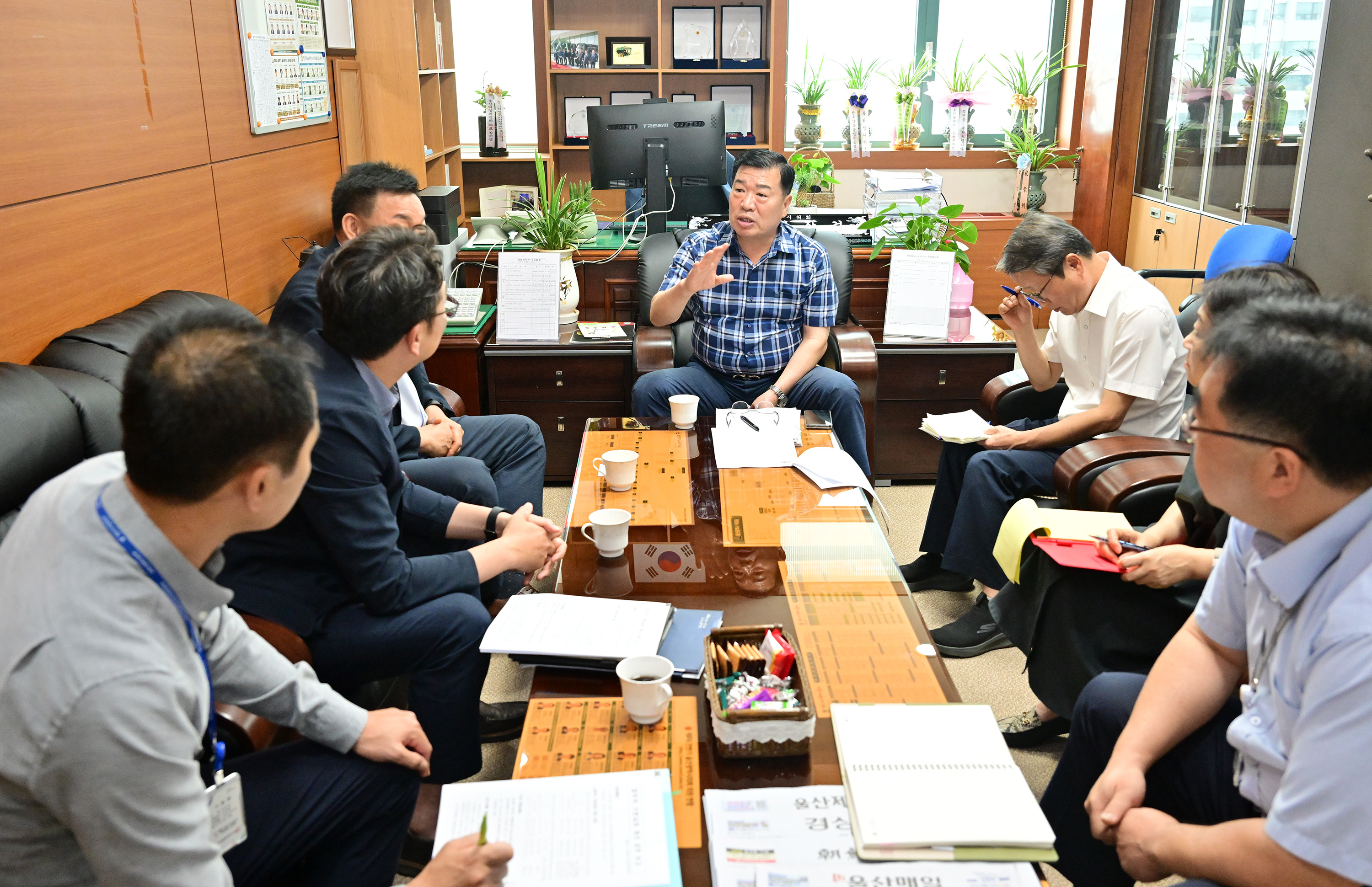 이장걸 행정자치위원장, 울산시설공단 직원 처우개선 관련 간담회5