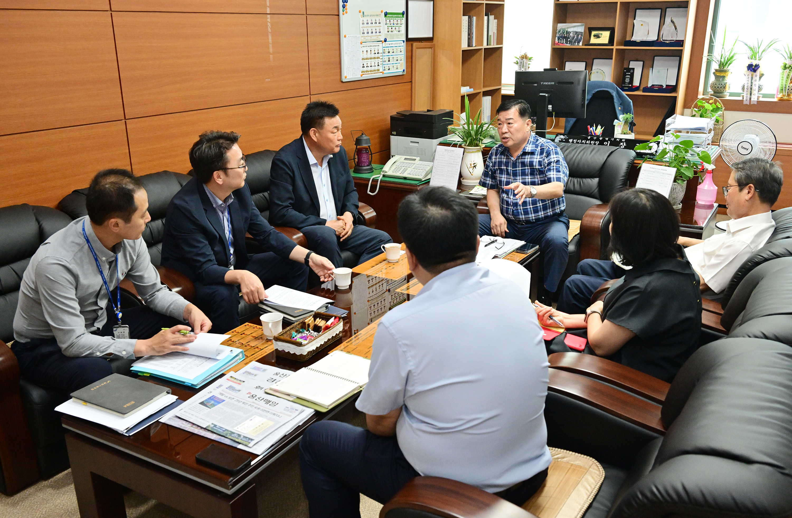 이장걸 행정자치위원장, 울산시설공단 직원 처우개선 관련 간담회6