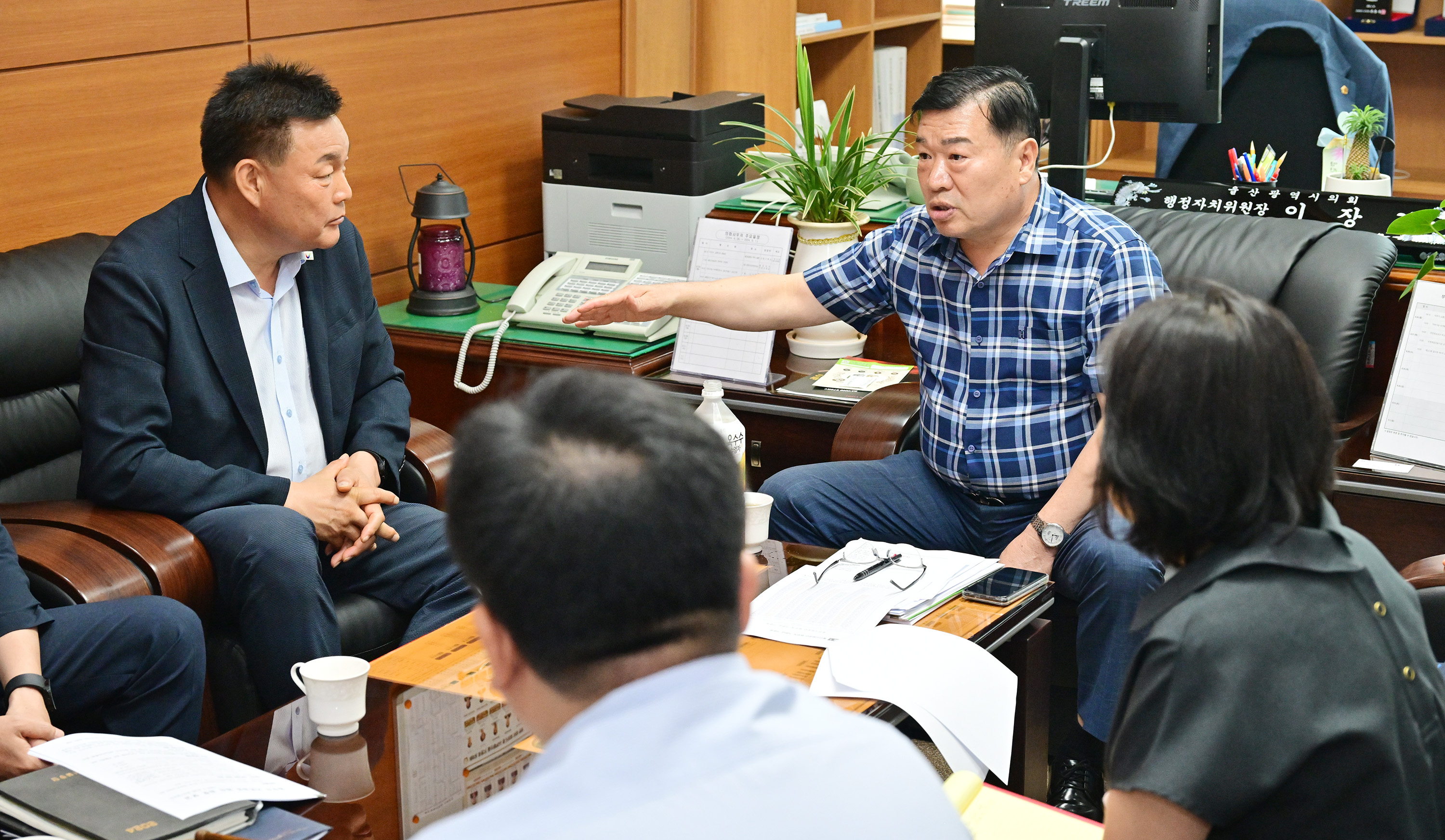 이장걸 행정자치위원장, 울산시설공단 직원 처우개선 관련 간담회8