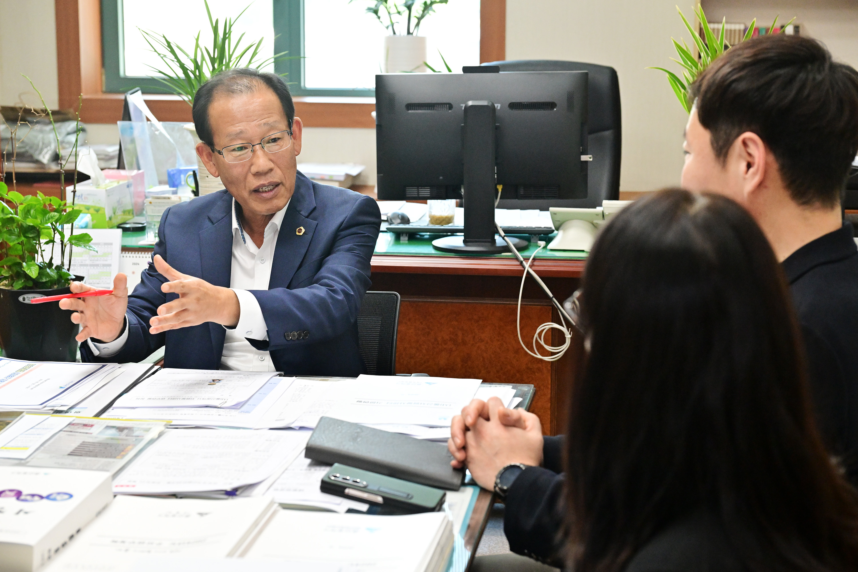 강대길 의원, 울산광역시 자원봉사센터 업무현황 청취2