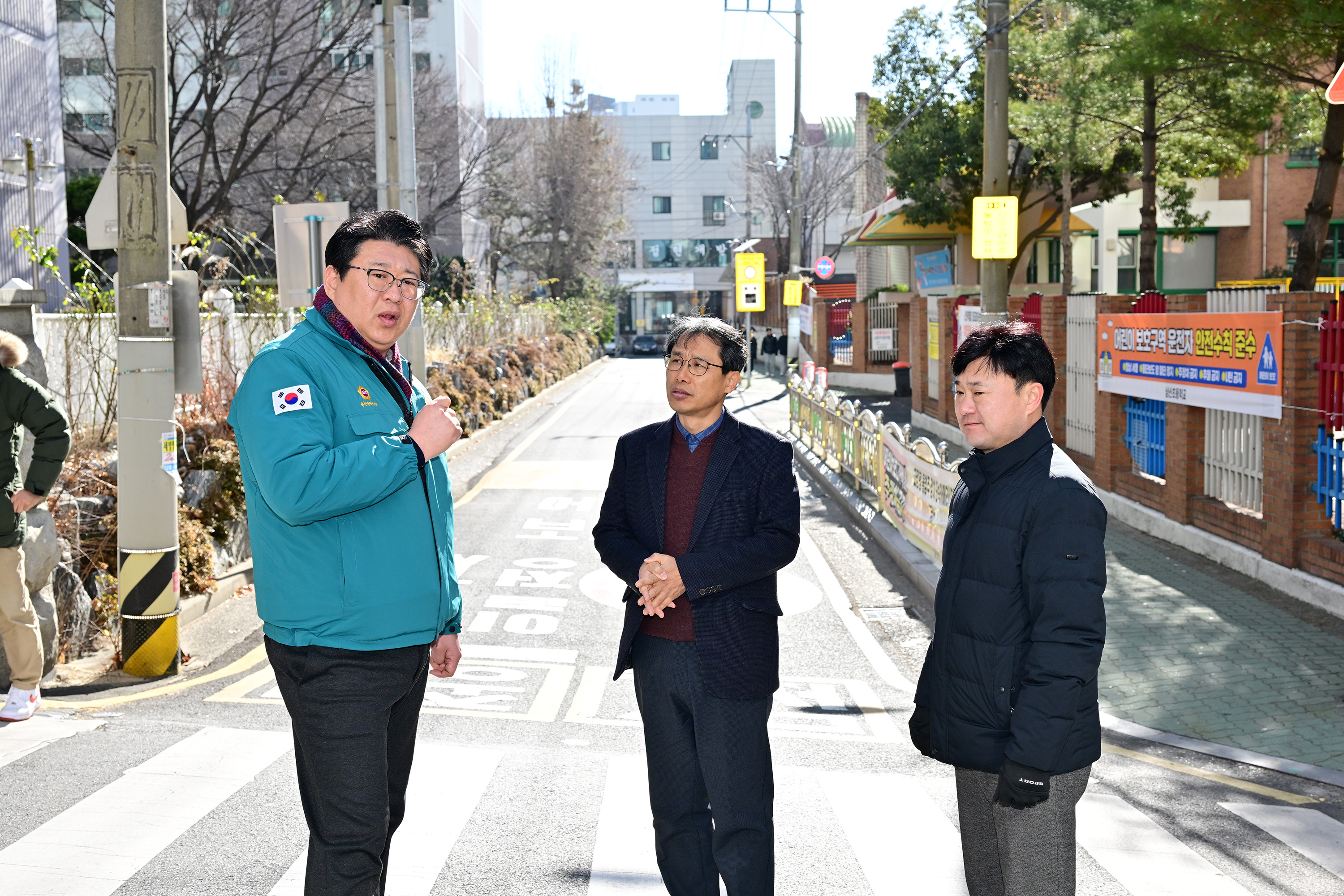 권순용 의원, 삼일고 재개교 및 삼산초 통학로 안전 확보 관련 현장점검3