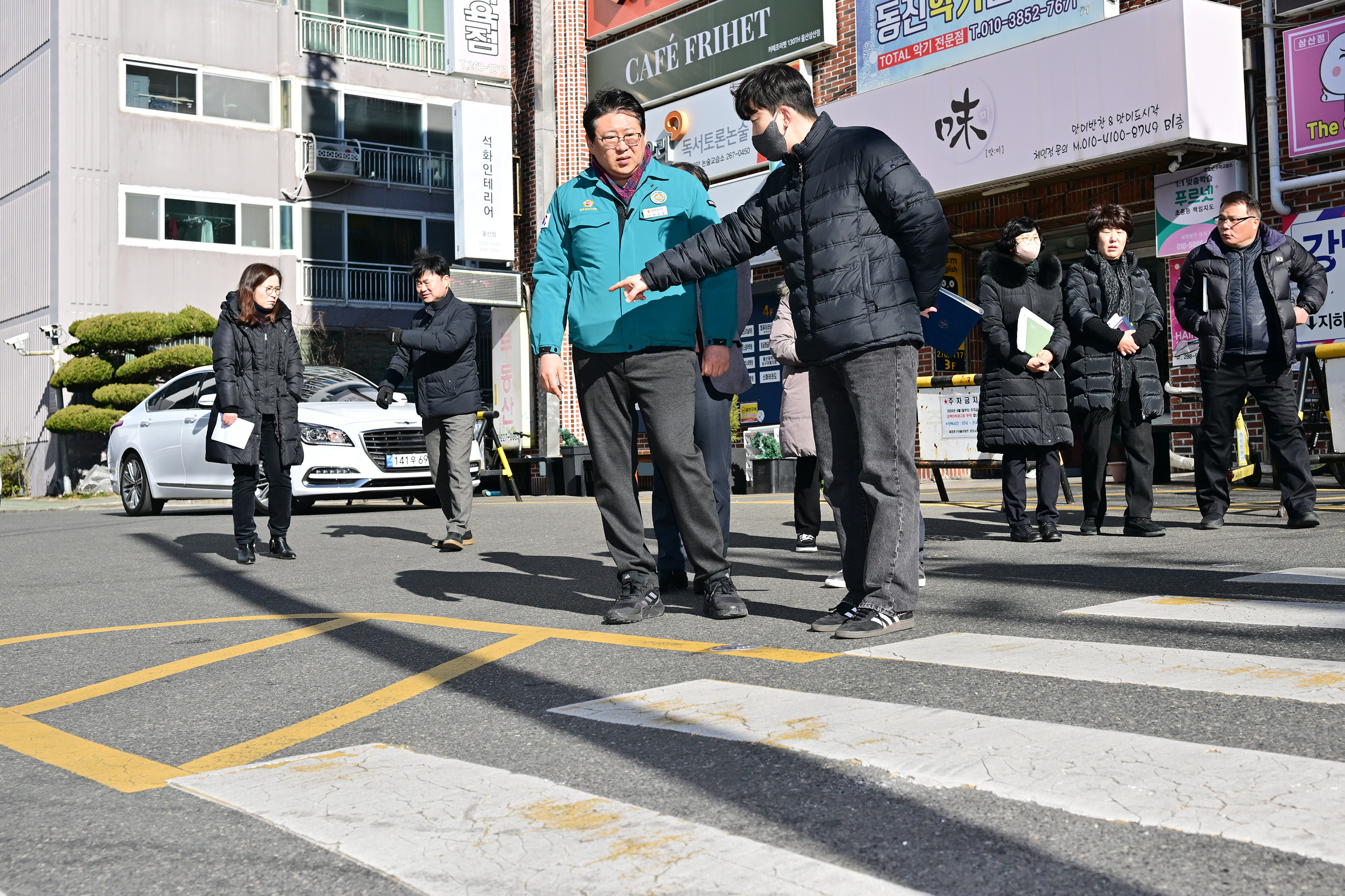 권순용 의원, 삼일고 재개교 및 삼산초 통학로 안전 확보 관련 현장점검4