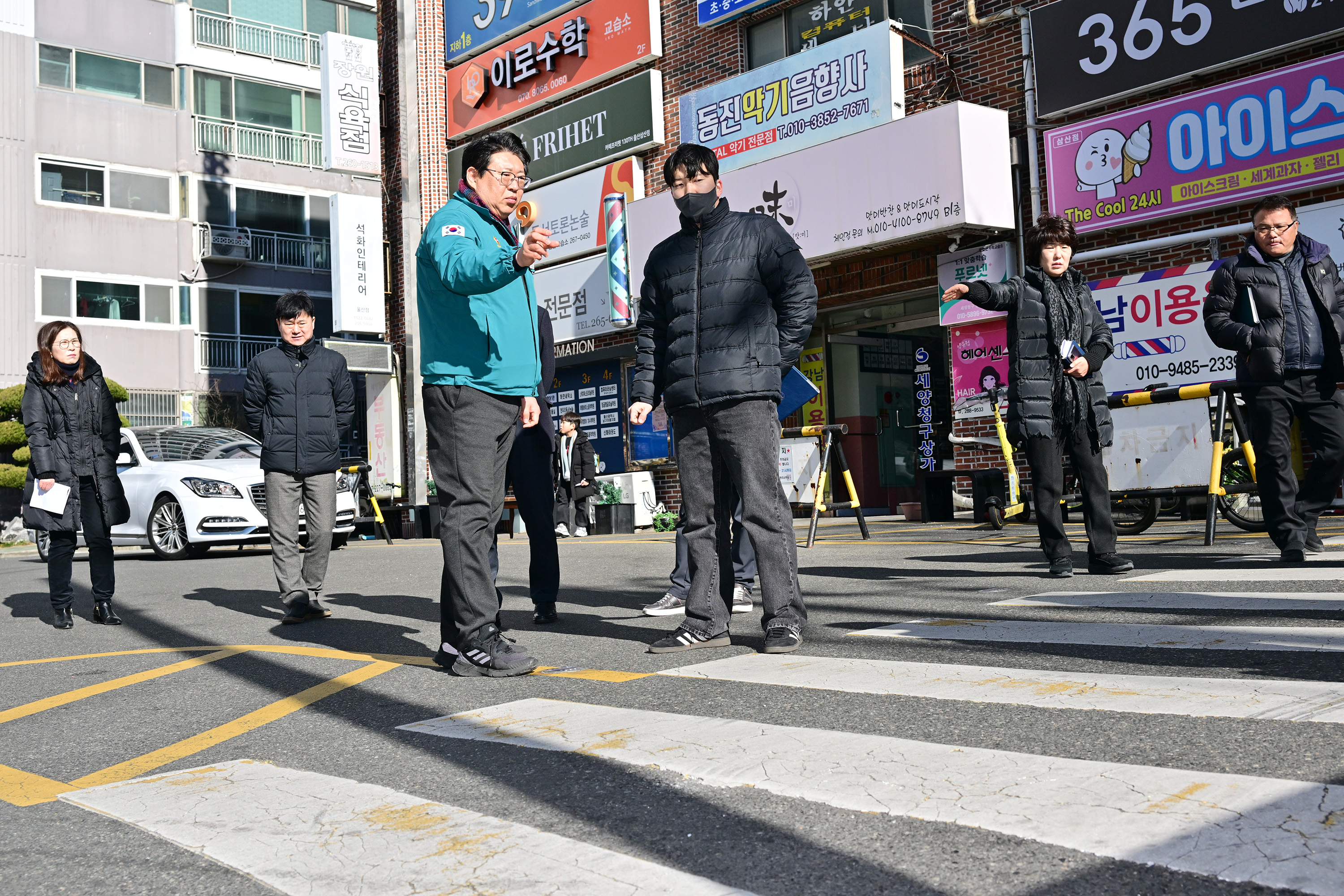 권순용 의원, 삼일고 재개교 및 삼산초 통학로 안전 확보 관련 현장점검5