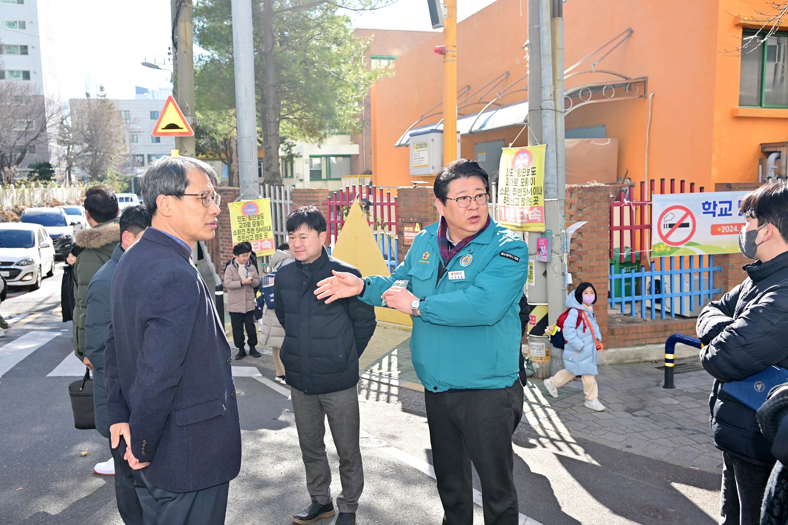 권순용 의원, 삼일고 재개교 및 삼산초 통학로 안전 확보 관련 현장점검7