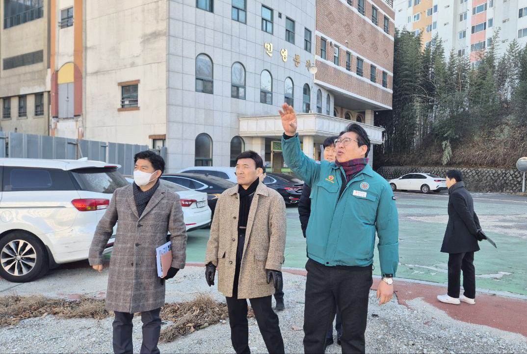 권순용 의원, 삼일고 재개교 및 삼산초 통학로 안전 확보 관련 현장점검9