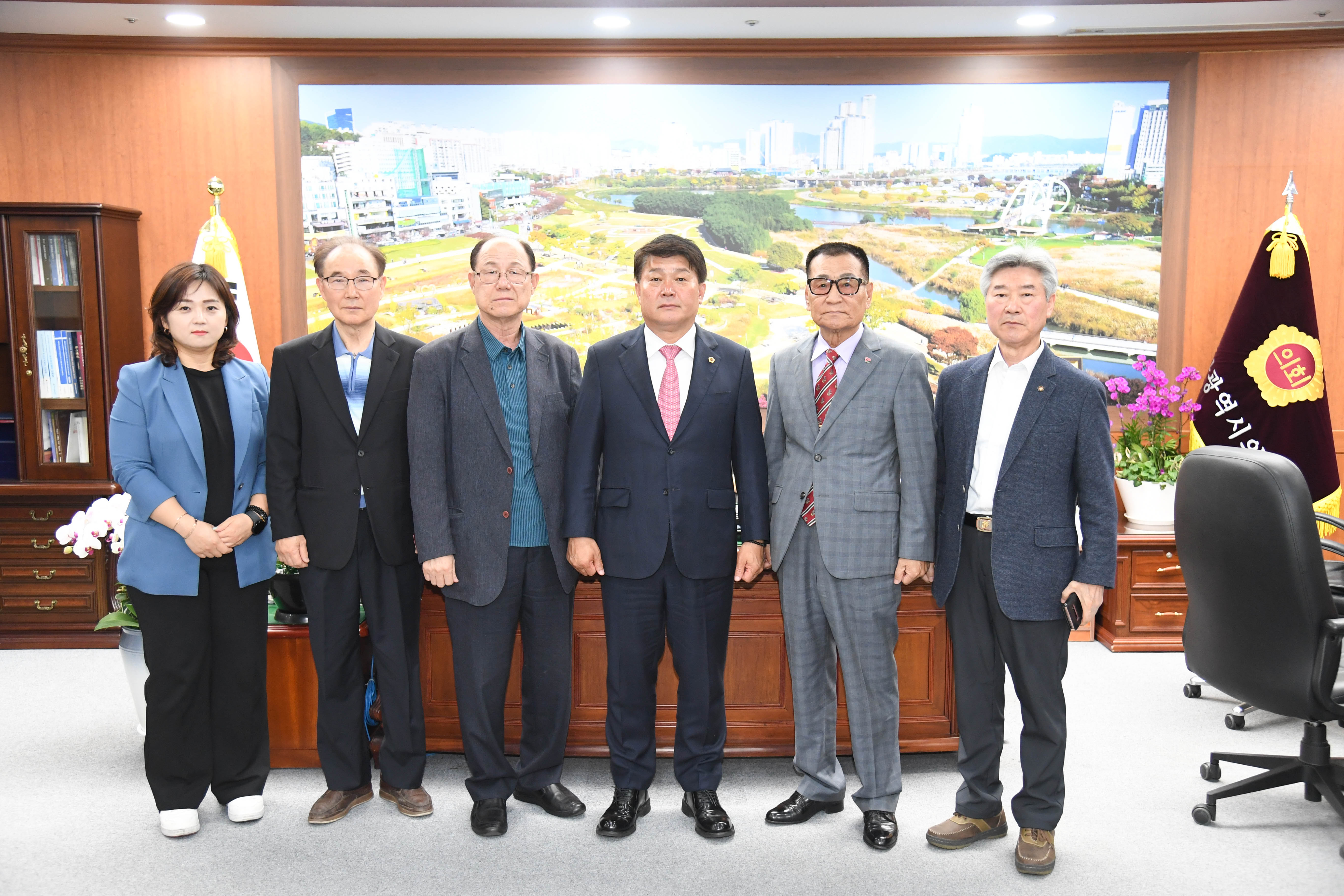 이성룡 의장, 울산환경감시협의회 임원진 환담2