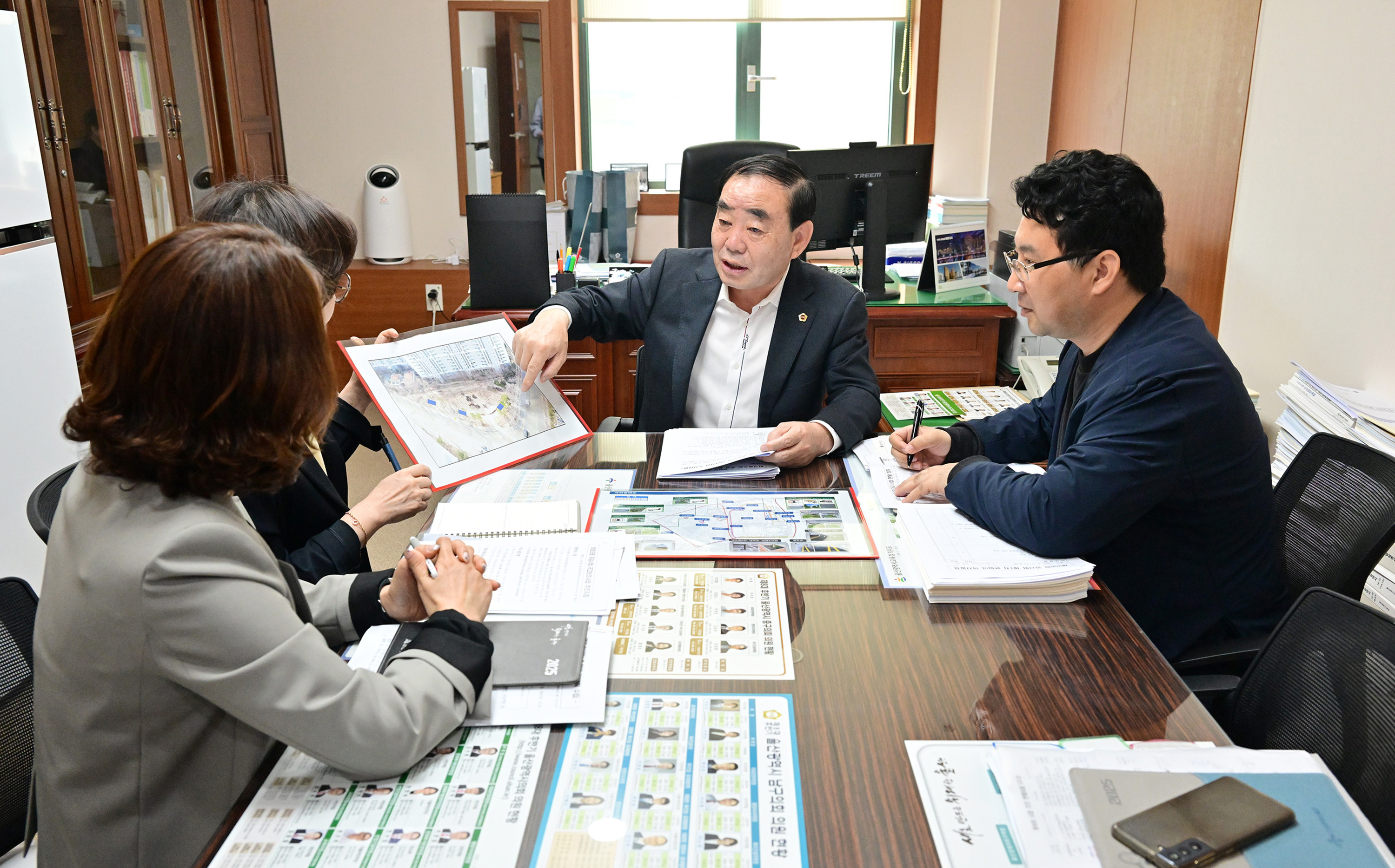 김기환 의원, 저영향개발 사업 현황 청취1
