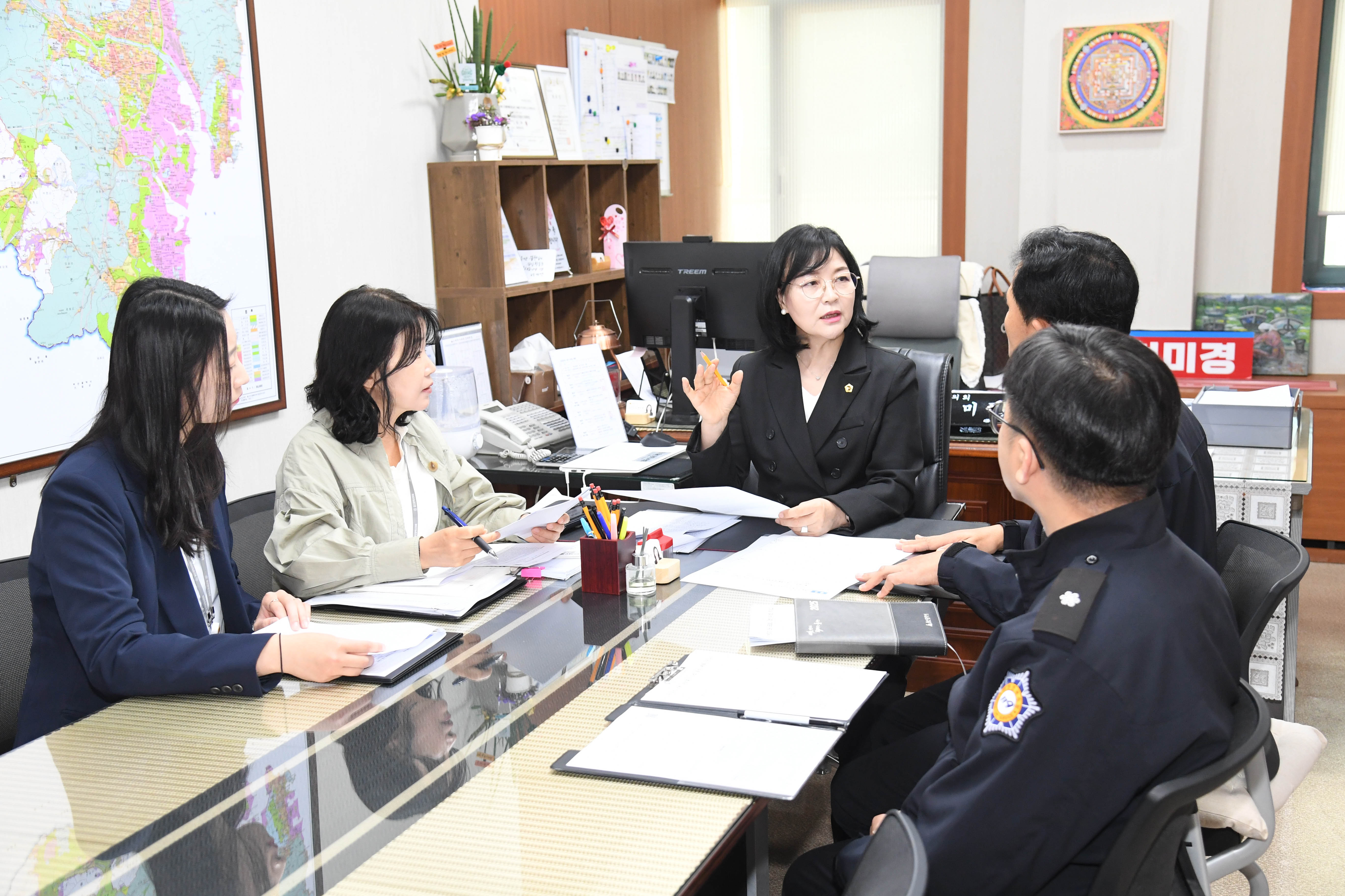 천미경 의원, 소방시설 사각지대 가설건축물 화재 안정망 강화 관련 업무보고1