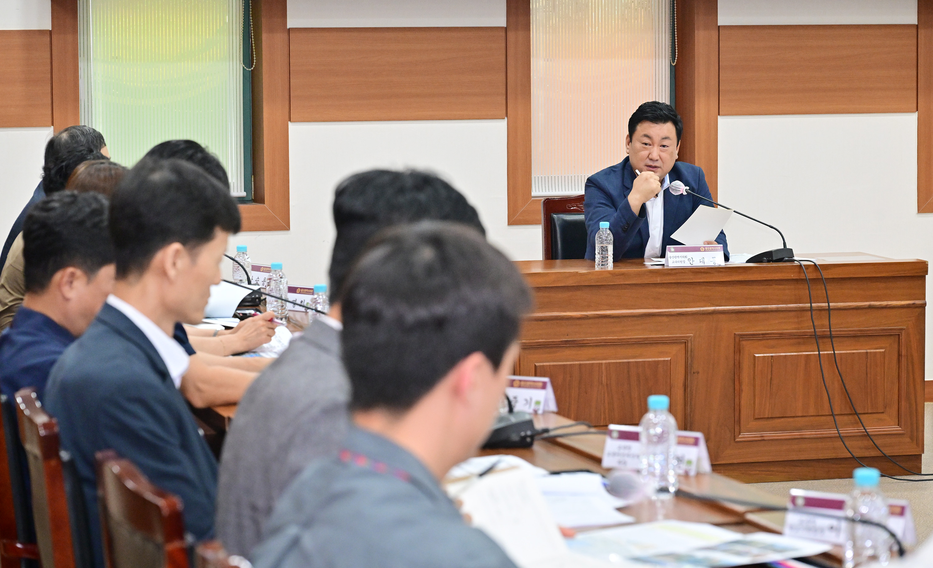 안대룡 교육위원장, 월평초등학교 통학로 안전 확보를 위한 간담회6