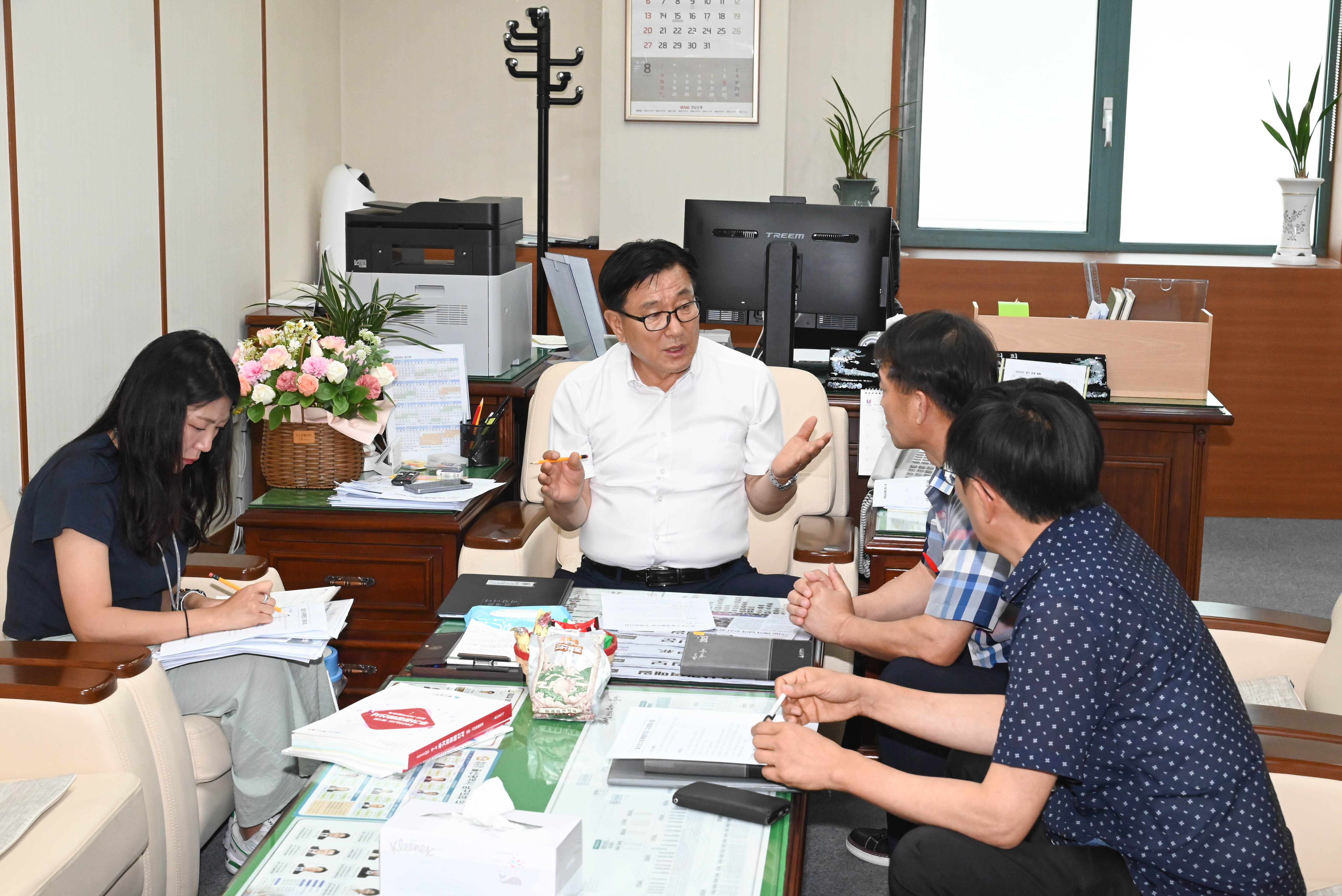 김수종 부의장, 일산오수중계펌프장 지중화사업 관련 업무보고1