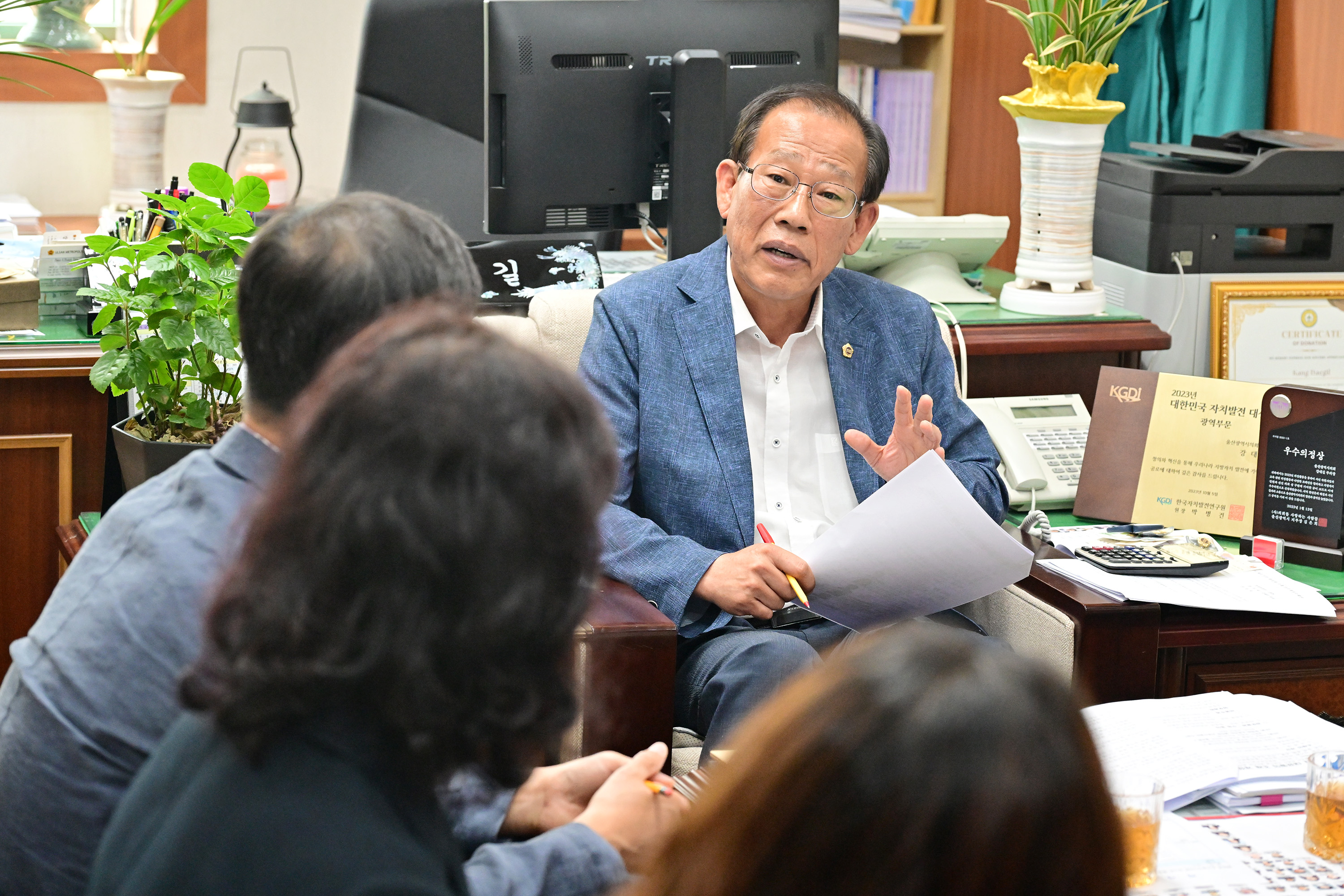 강대길 의원, 울산시 공익활동지원센터 현황 청취 간담회5