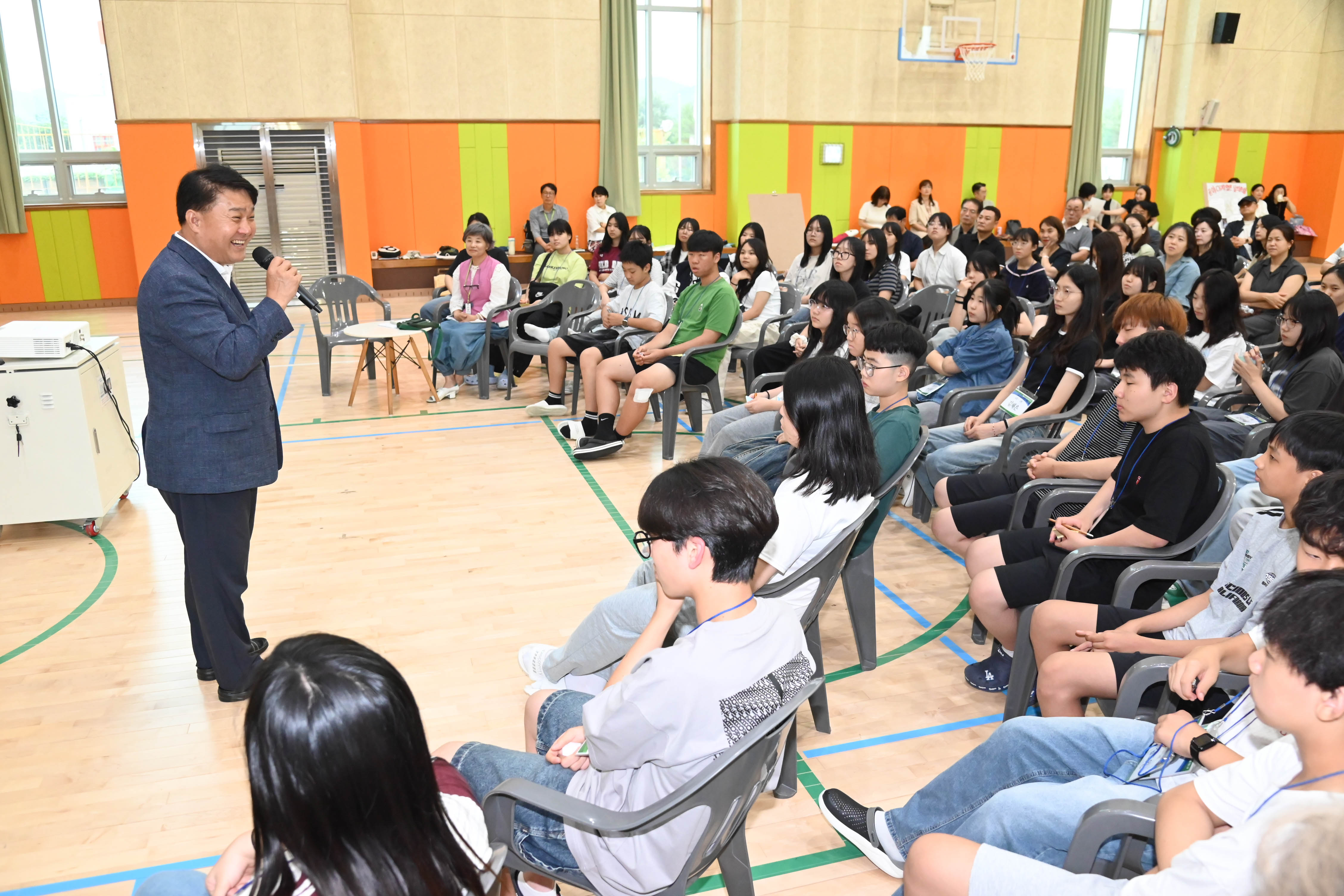 이성룡 의장, 고운중학교 성장나눔주간 특강1