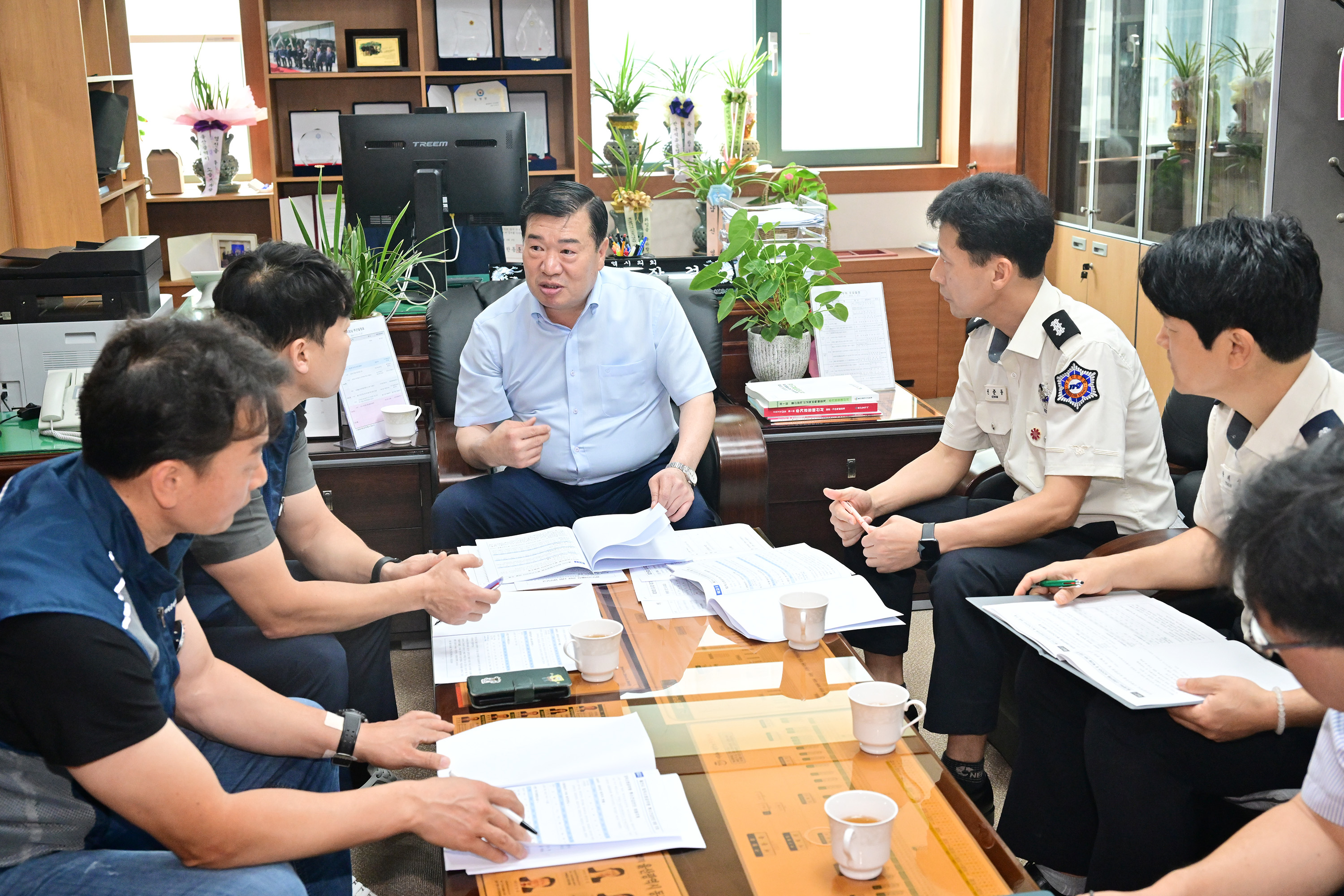 이장걸 행정자치위원장, 퇴직소방공무원 특수건강진단 지원 조례 제정 관련 간담회2