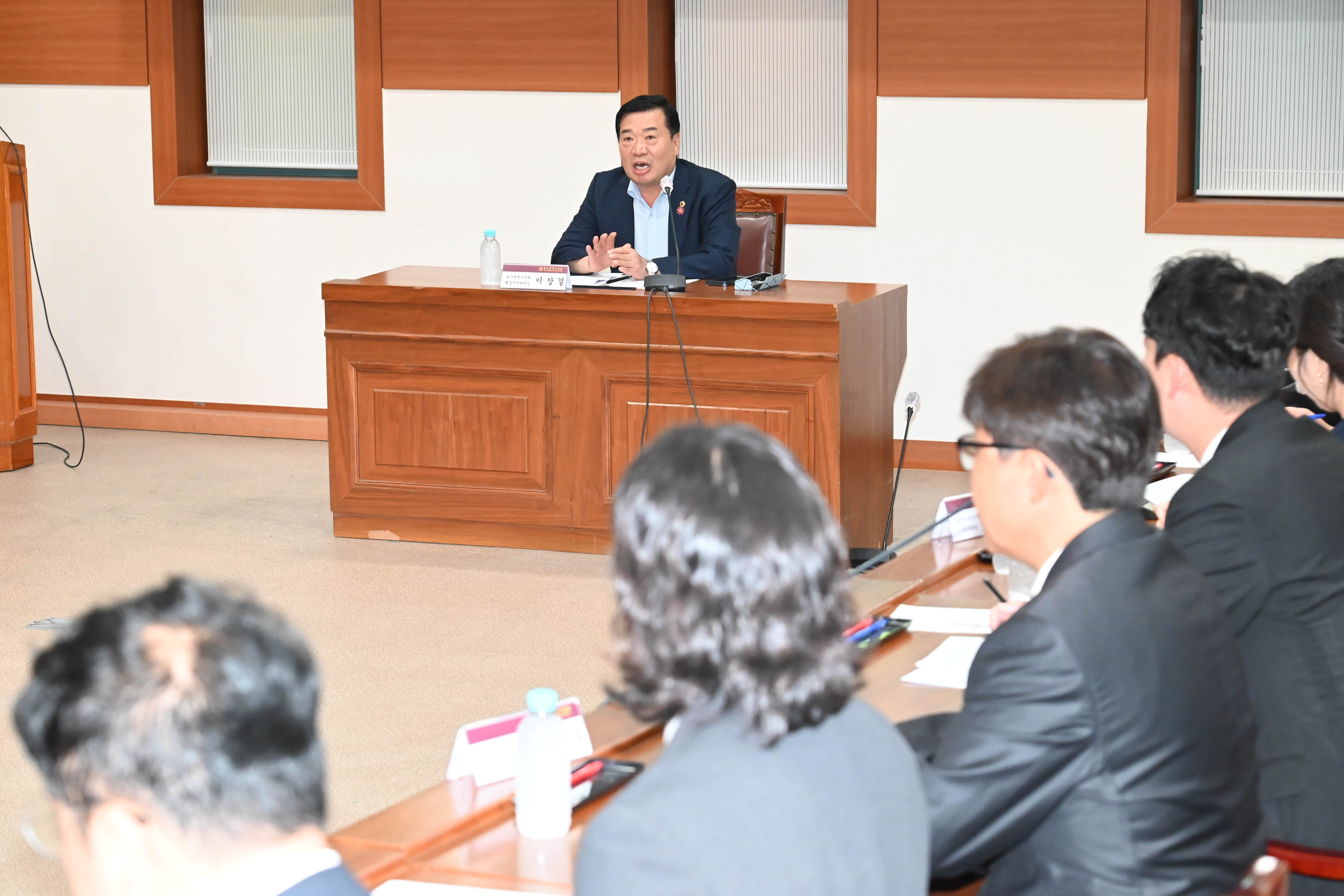 이장걸 행정자치위원장, 울산시설공단 근로자 처우개선 관련 관계자 간담회9