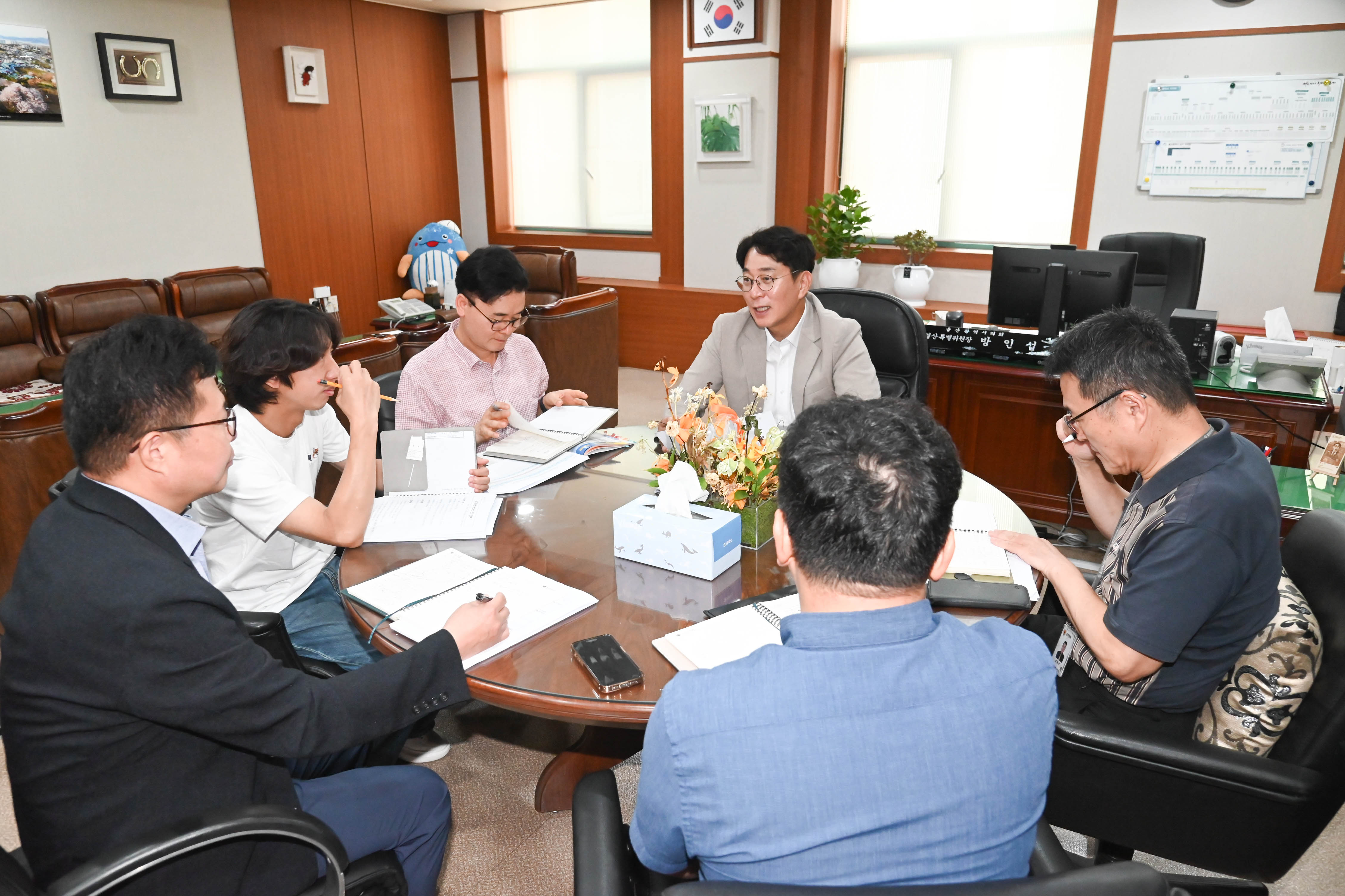 방인섭 예산결산특별위원장, 남구 지역 지선버스 노선 관련 업무협의 간담회2