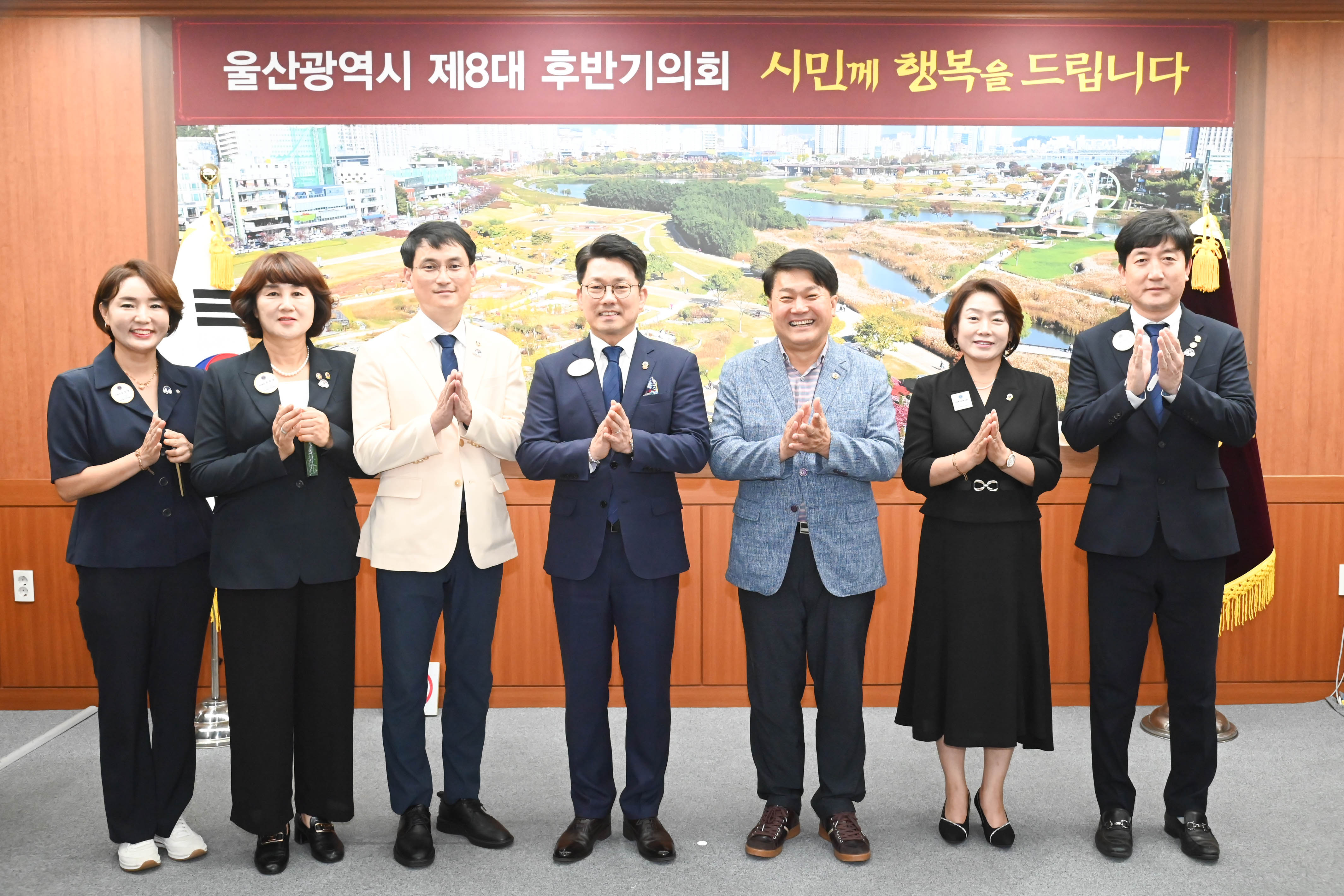 이성룡 의장, 국제라이온스협회 355-D지구 신임 임원진 환담1