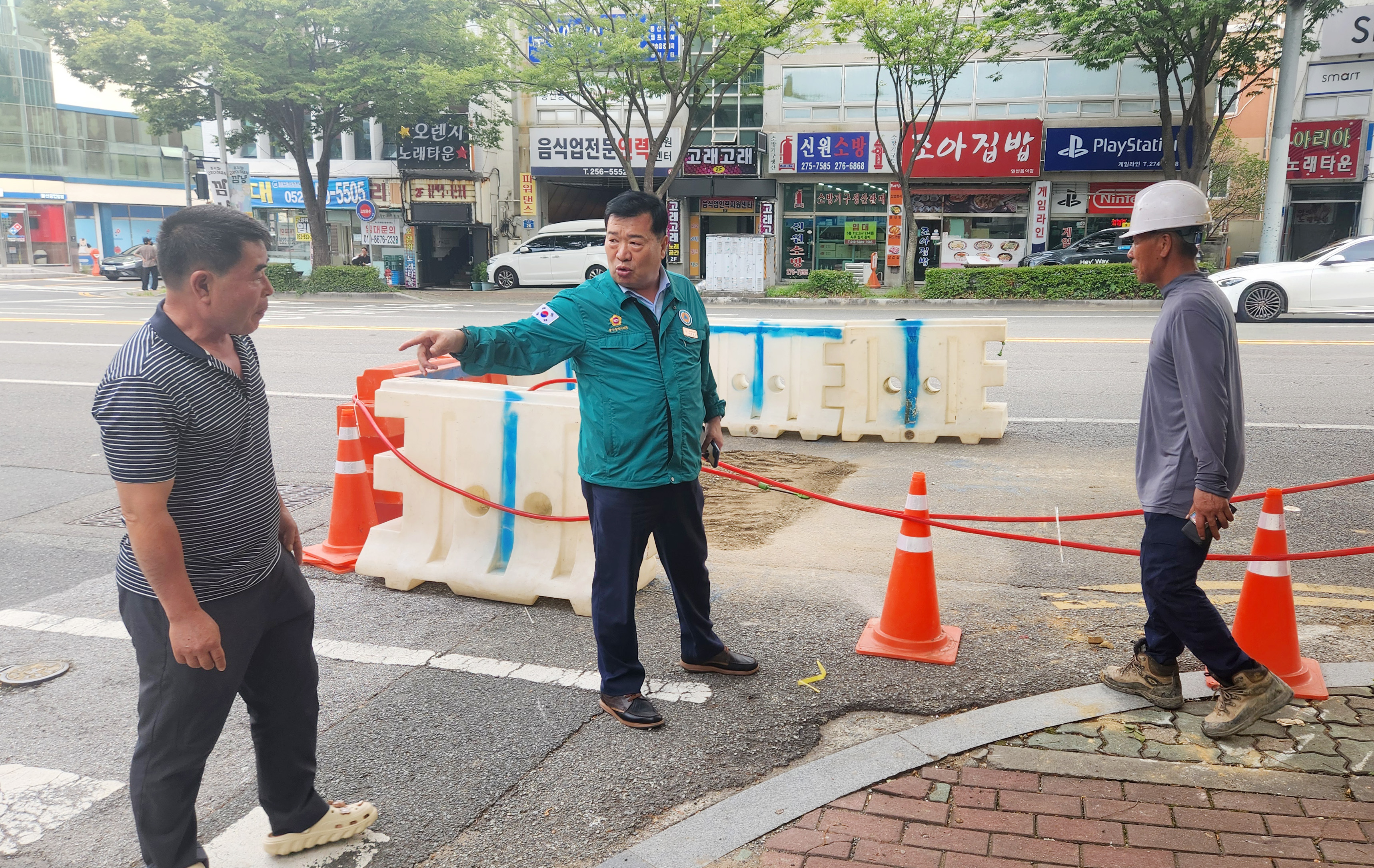 이장걸 행정자치위원장, 남구 포트홀 발생 현장방문2