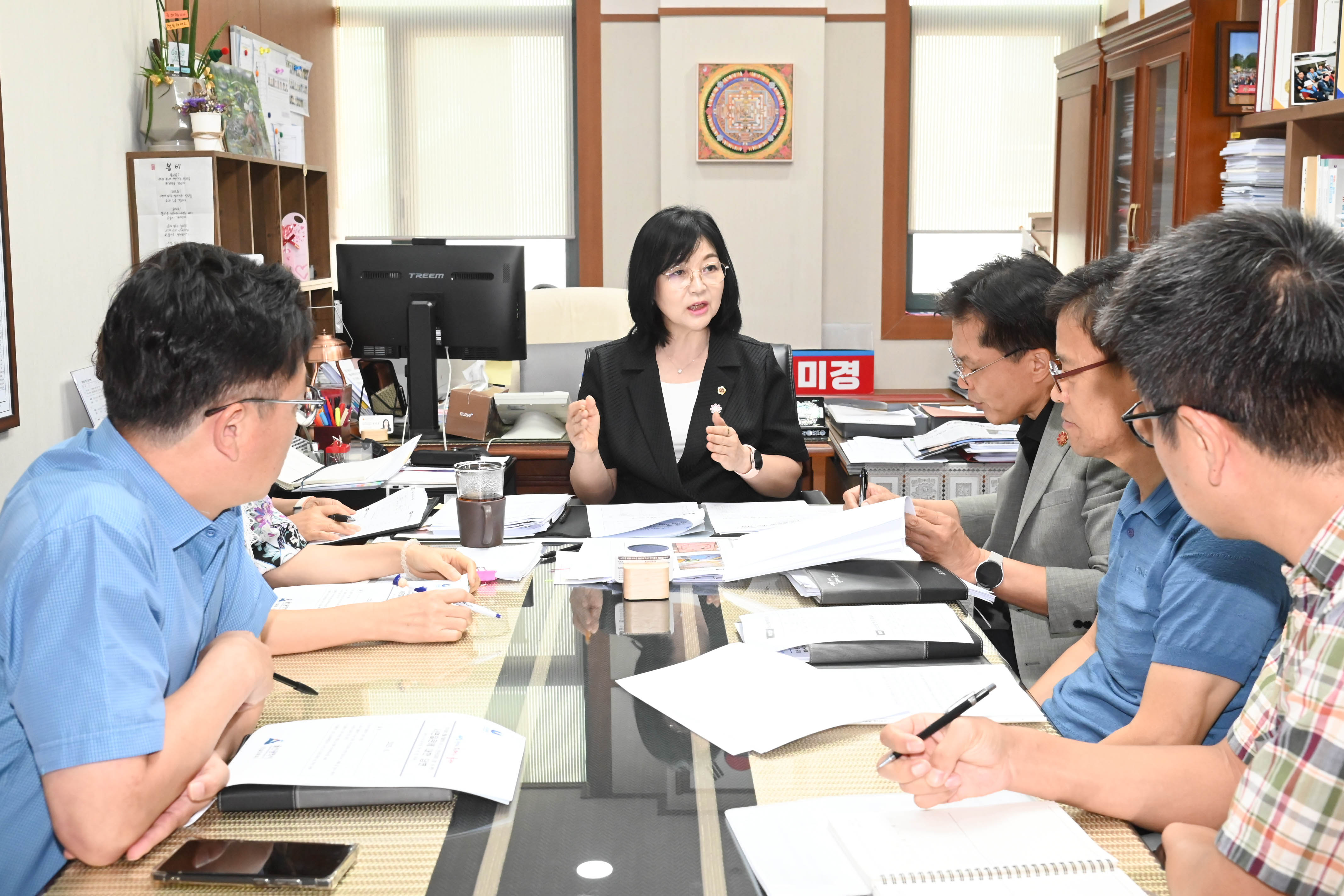 천미경 행정자치부위원장, 호우대비 도시 안전관리체계 강화를 위한 관계부서 업무협의1