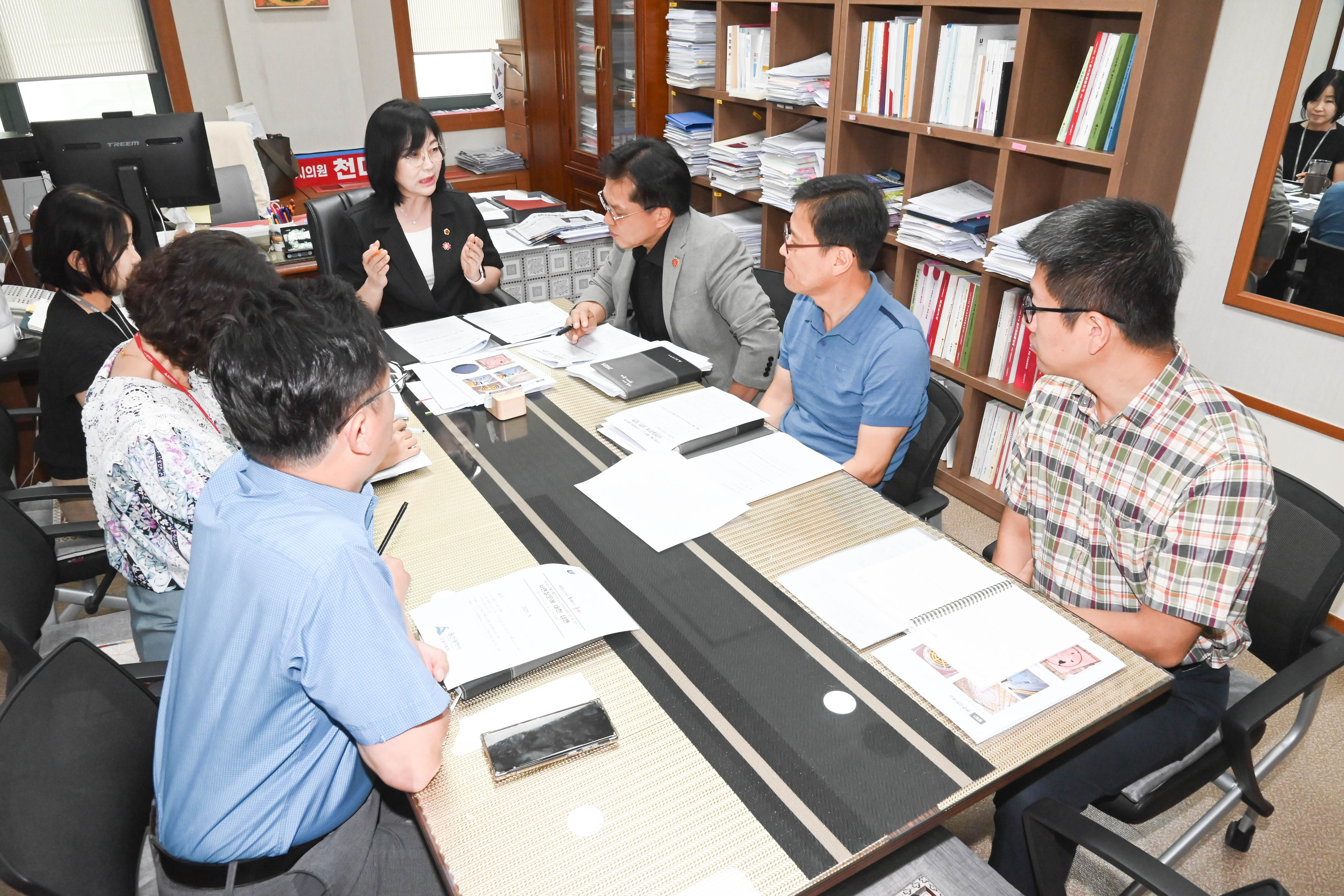 천미경 행정자치부위원장, 호우대비 도시 안전관리체계 강화를 위한 관계부서 업무협의4