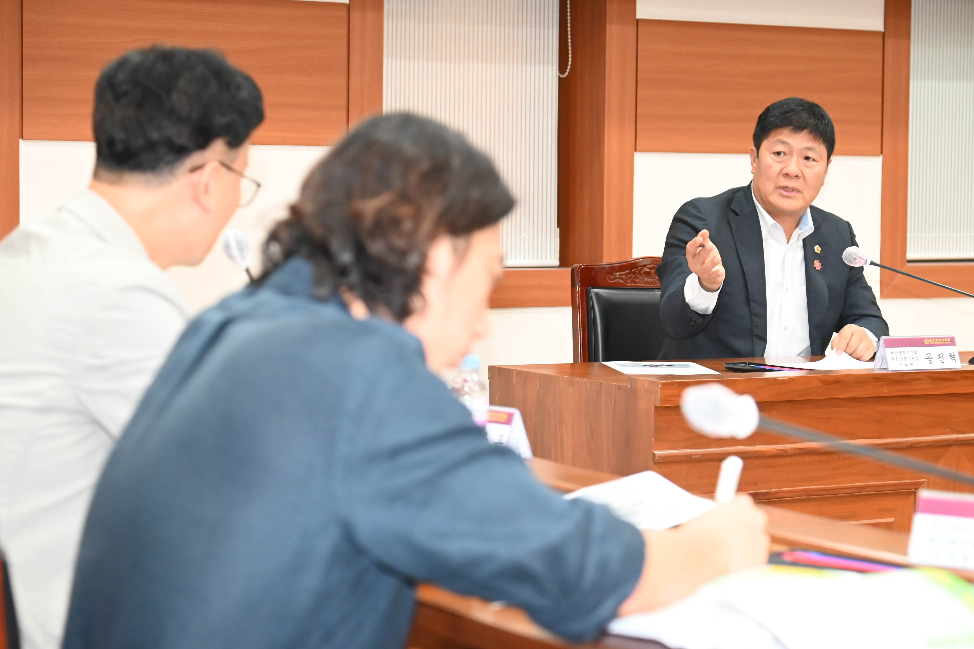 공진혁 의회운영위원장, 울주군 웅촌면 마을버스 노선개선 주민간담회8
