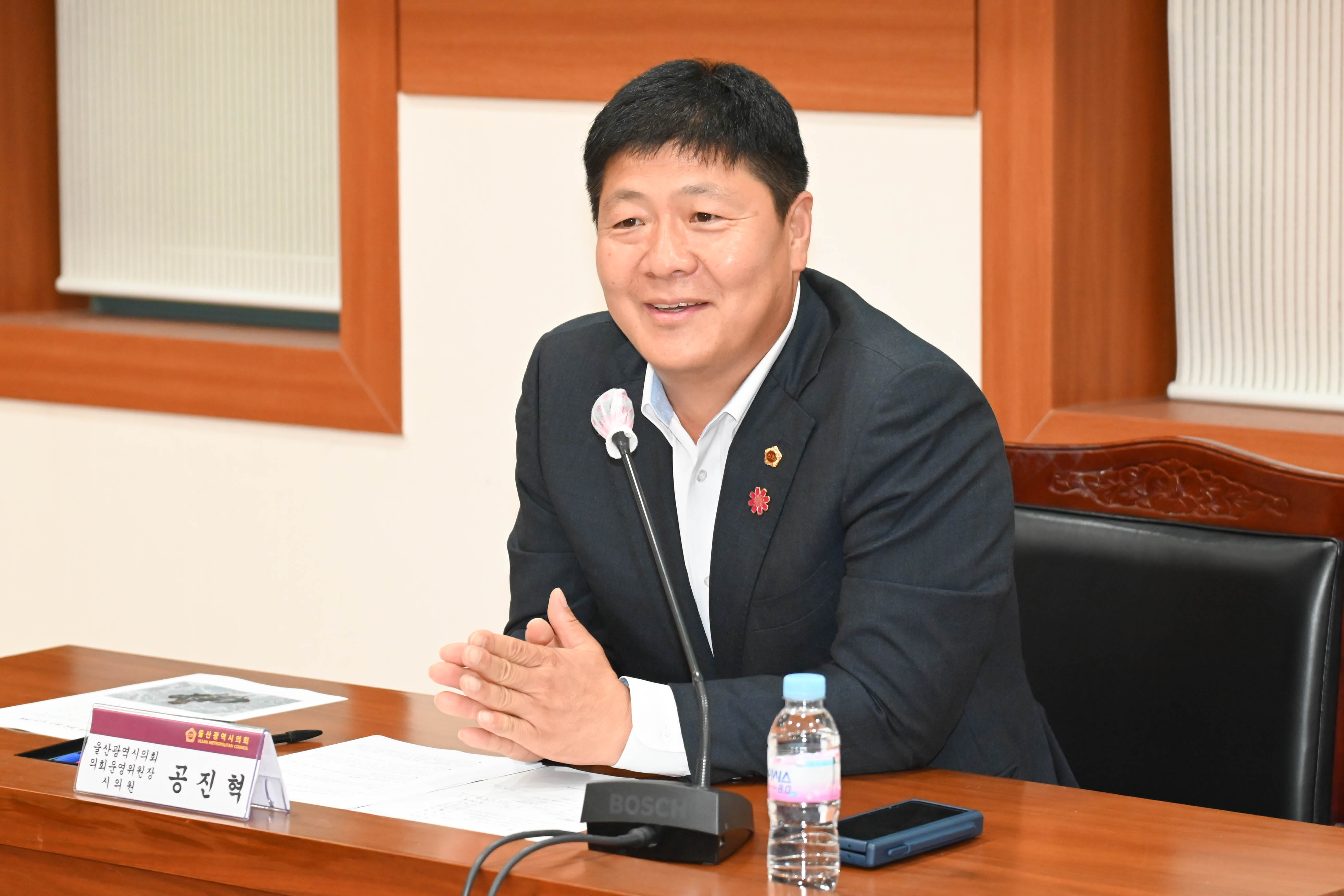공진혁 의회운영위원장, 울주군 웅촌면 마을버스 노선개선 주민간담회9
