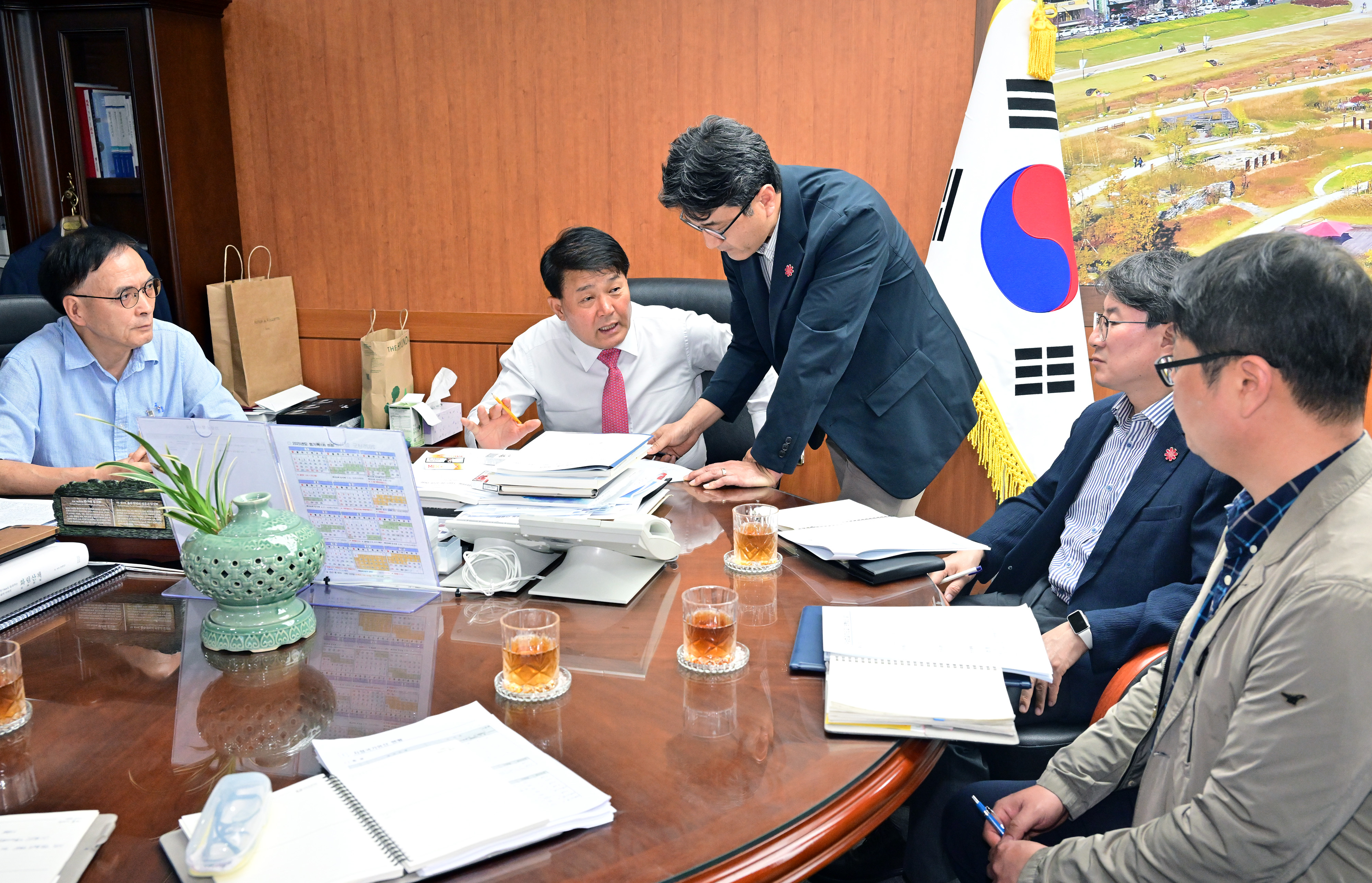 이성룡 의장, 구삼호교 붕괴 현장 방문 및 시 관계부서 간담회 1