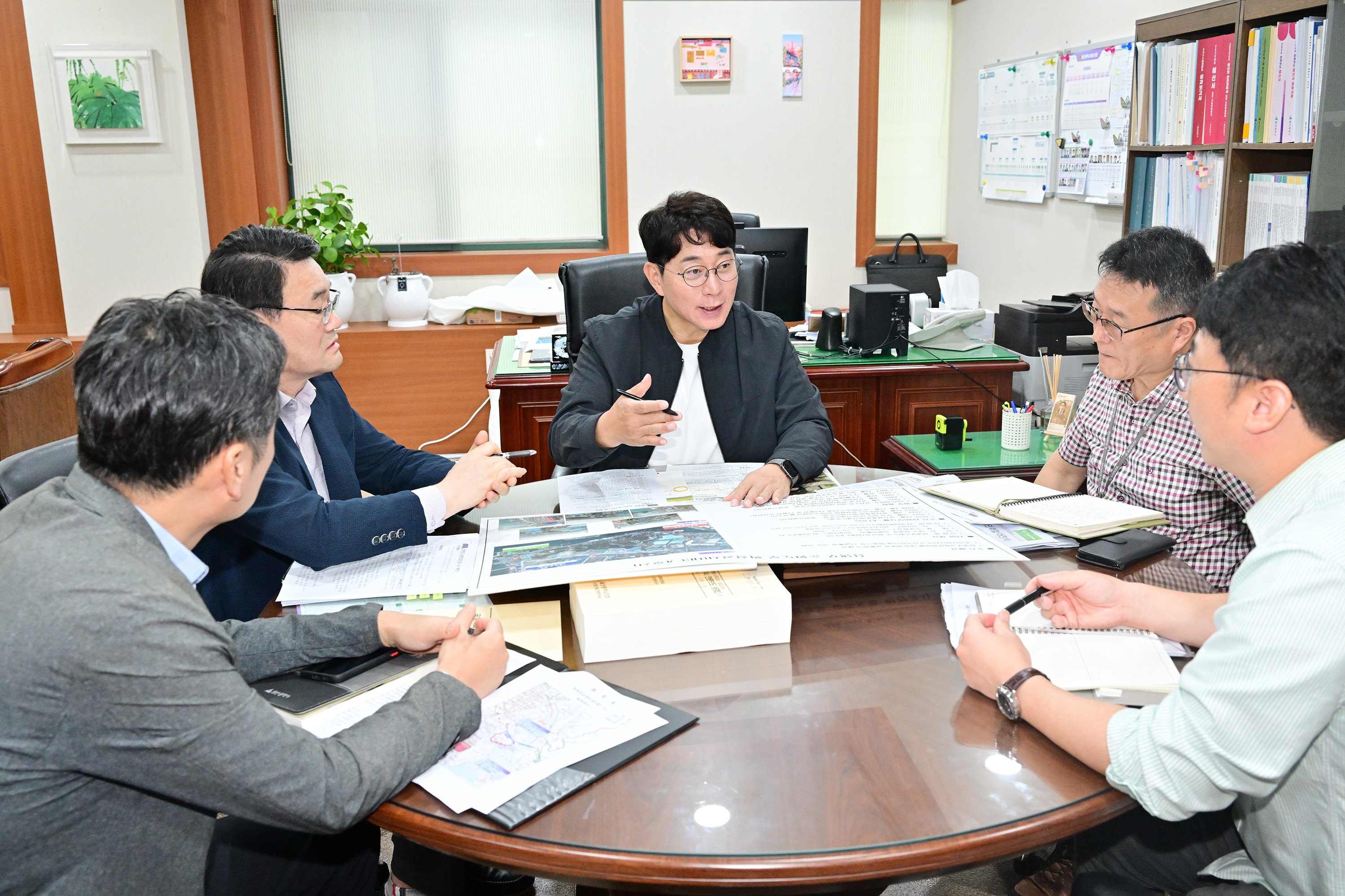 방인섭 예산결산특별위원장, 장생포순환도로 확장공사 간담회
