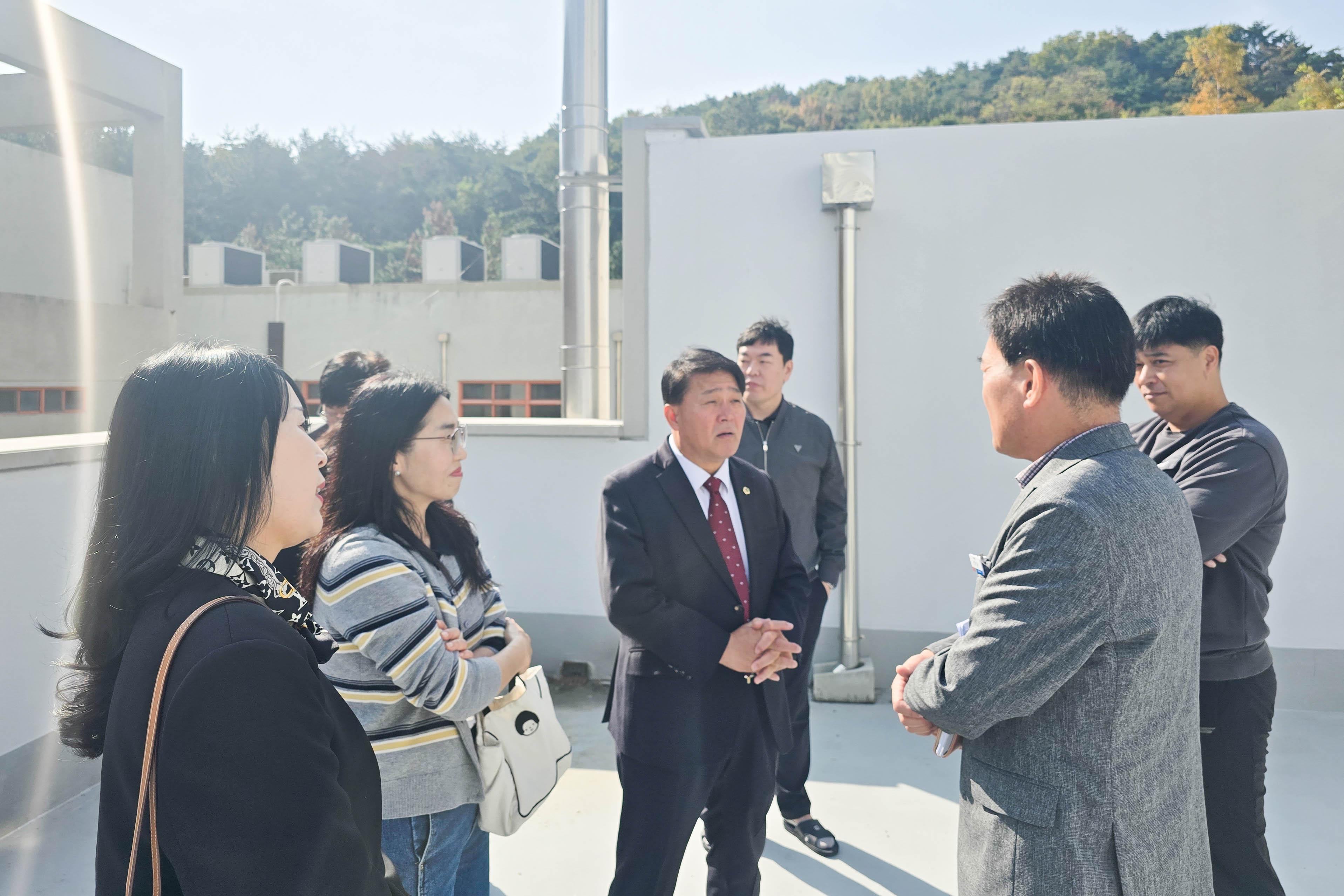 이성룡 의장, 중구 유곡중학교 현장 방문4