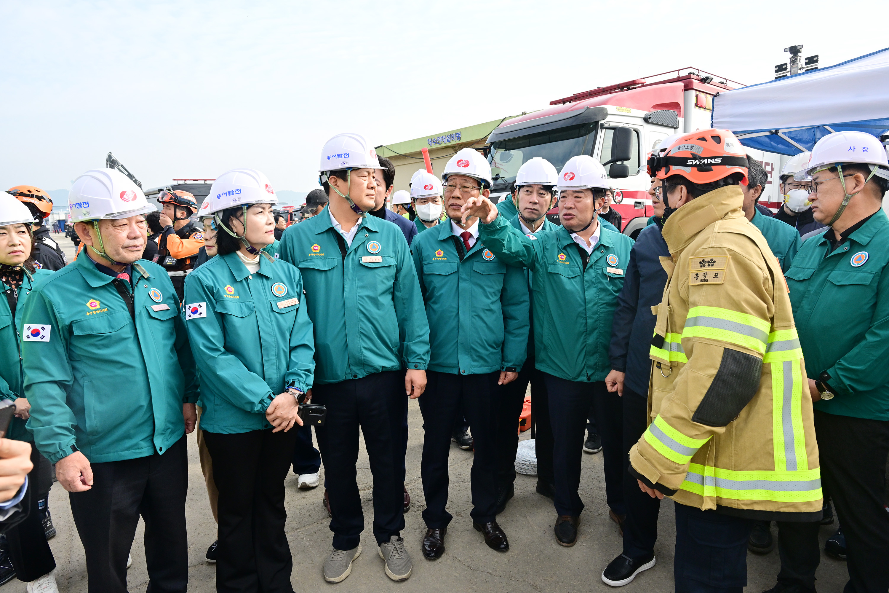 행정자치위원회, 한국동서발전 울산화력발전소 사고 현장방문2