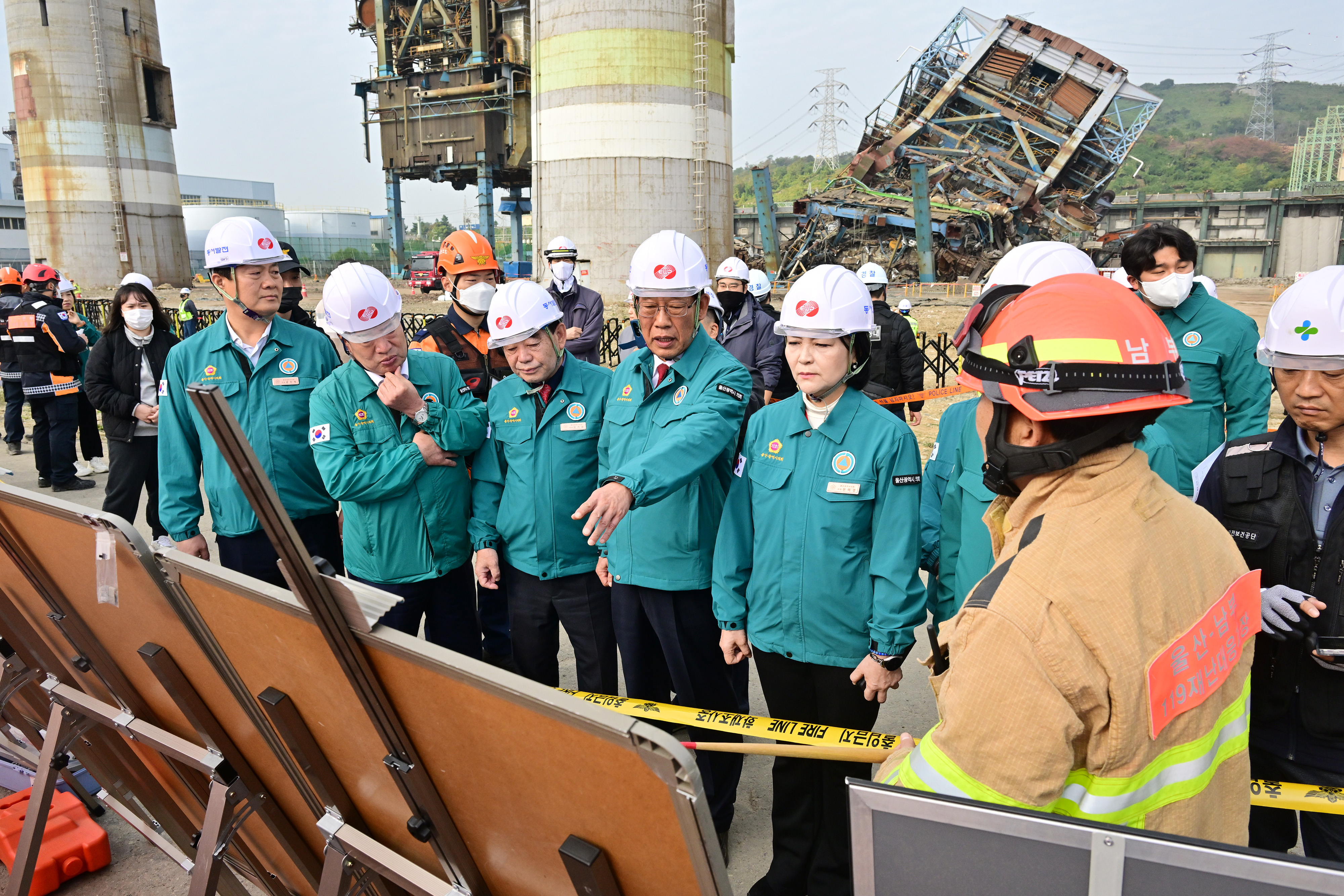 행정자치위원회, 한국동서발전 울산화력발전소 사고 현장방문11