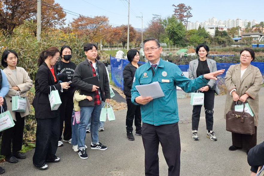 문석주 의원, 상안유치원 소방진입로 개설 예정지 현장점검2