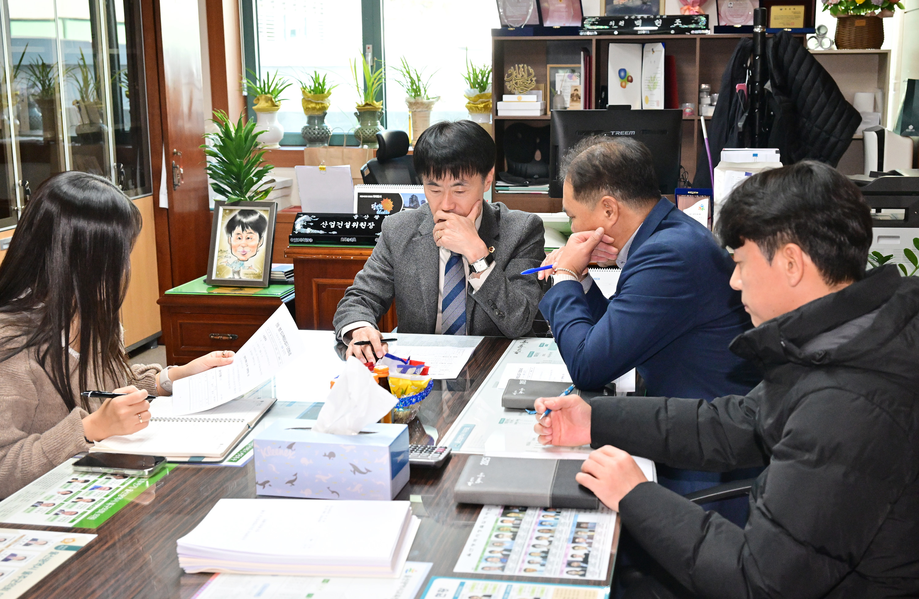 백현조 산업건설위원장, 진장·명촌 토지구획정리사업지구 도로정비사업 업무협의 간담회3