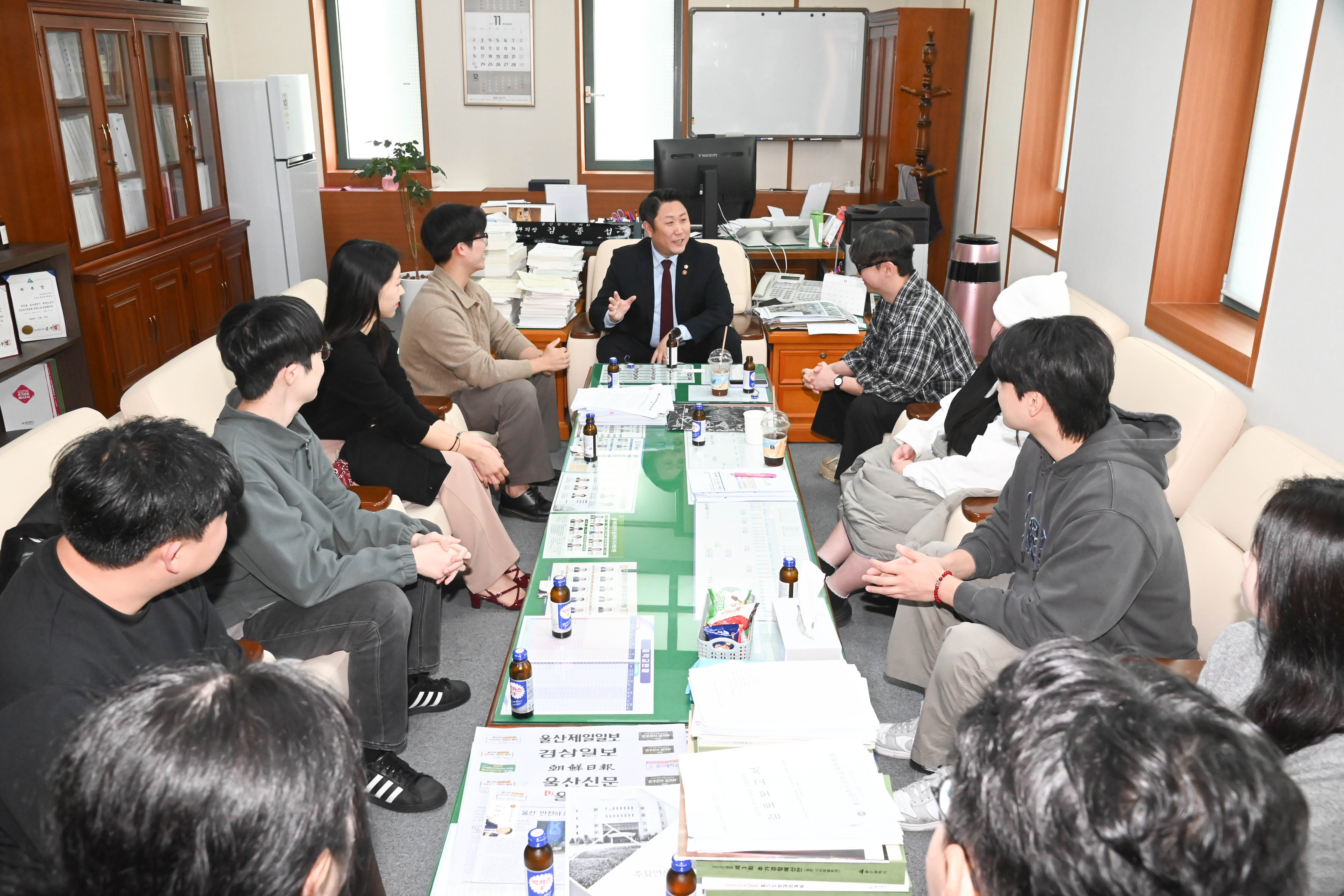 김종섭 부의장, 울산청년봉사단과의 간담회3
