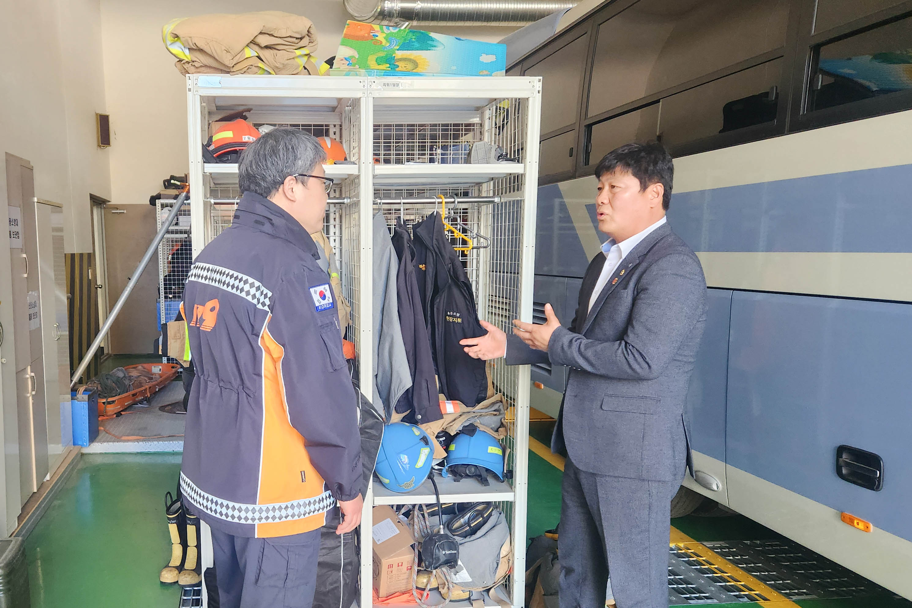 공진혁 의회운영위원장,서생 119안전센터 이전신축 관련 현장 점검1