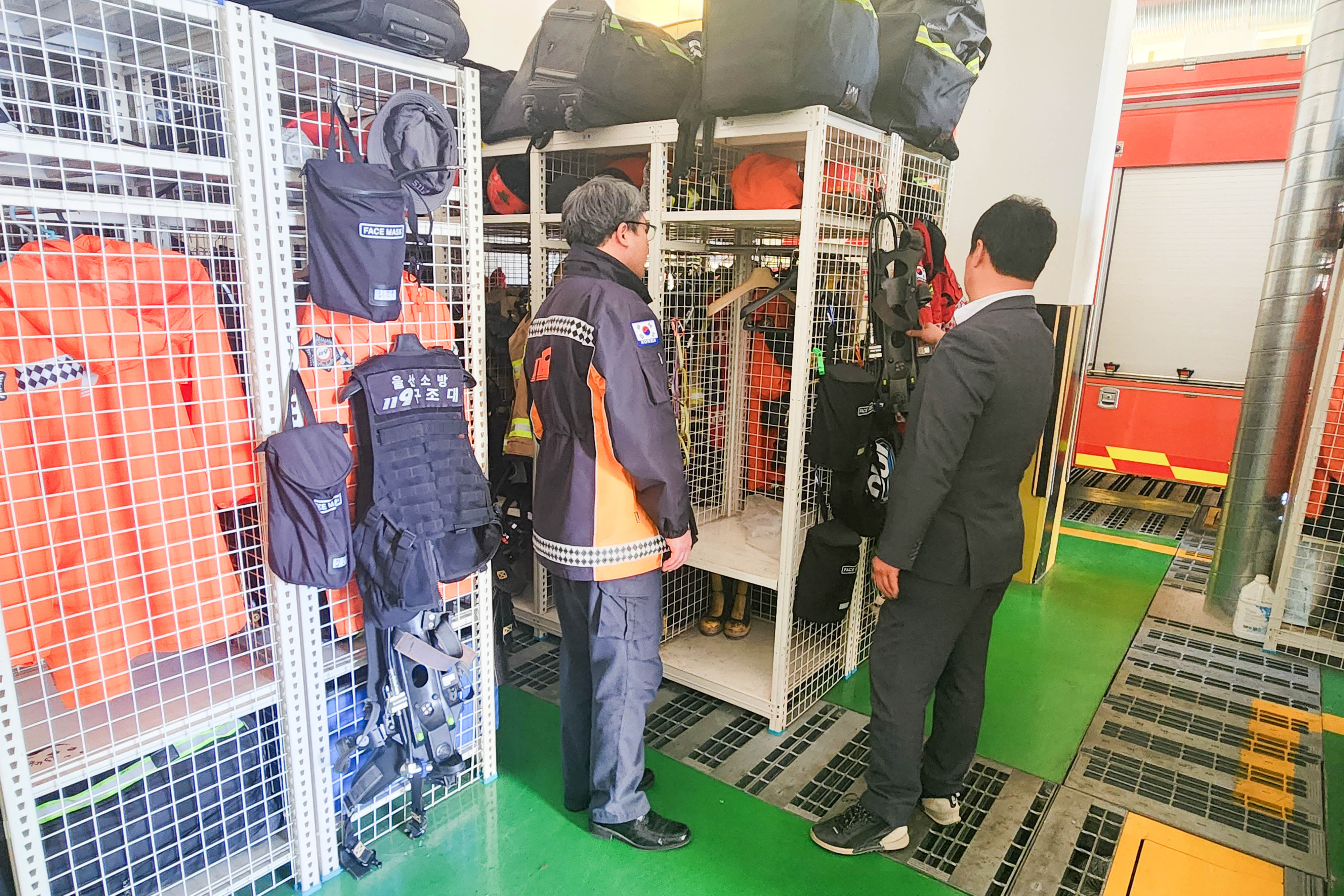 공진혁 의회운영위원장,서생 119안전센터 이전신축 관련 현장 점검2