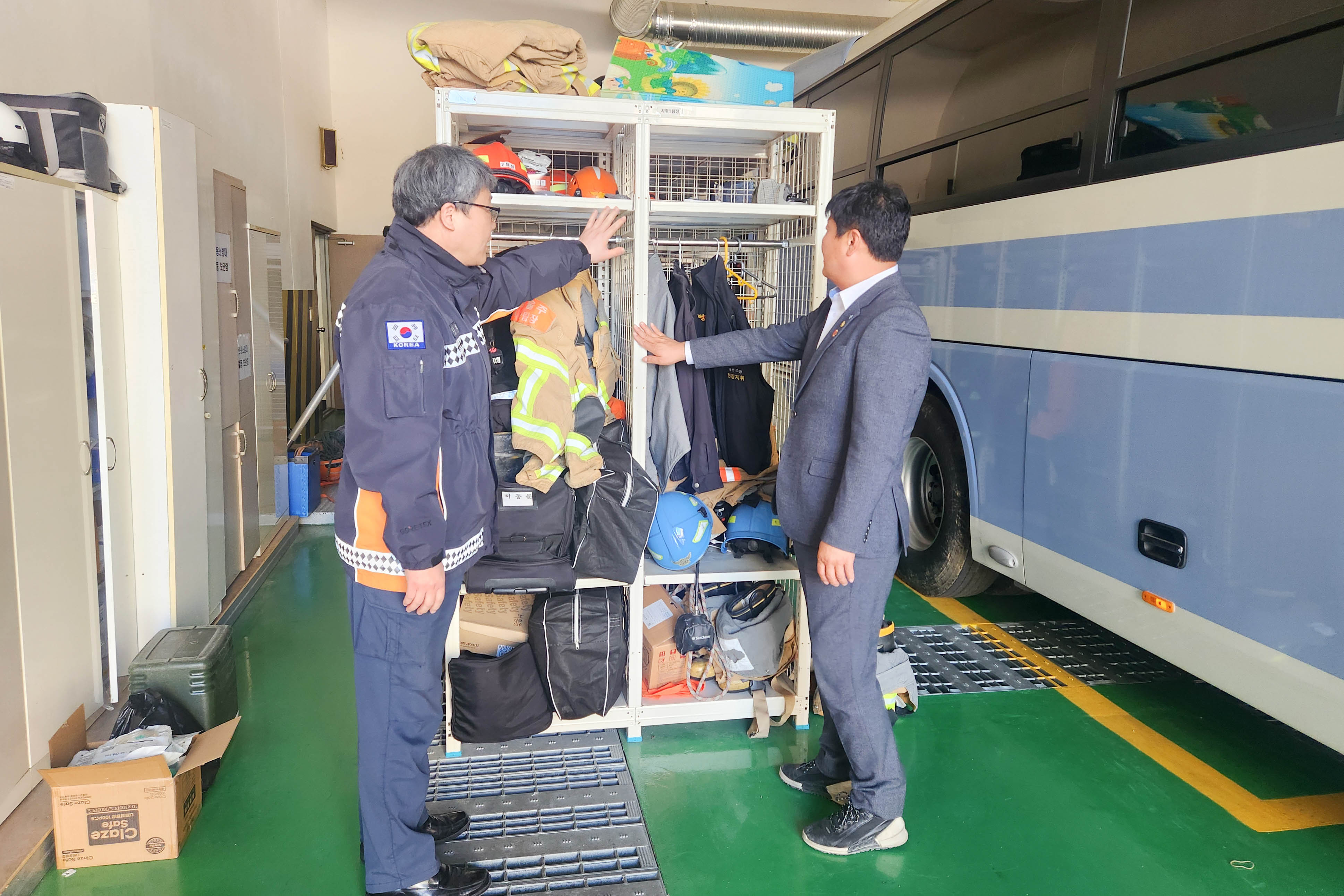 공진혁 의회운영위원장,서생 119안전센터 이전신축 관련 현장 점검3