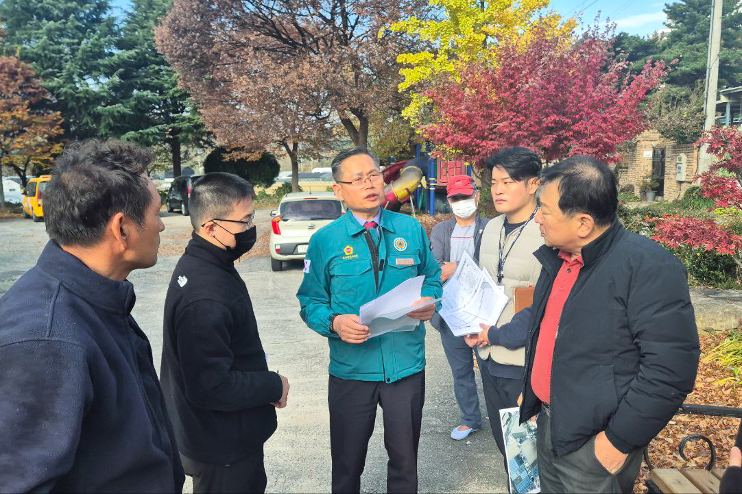 문석주 의원, 북구 산업로 내 지선관로 부설공사 관련 현장점검2