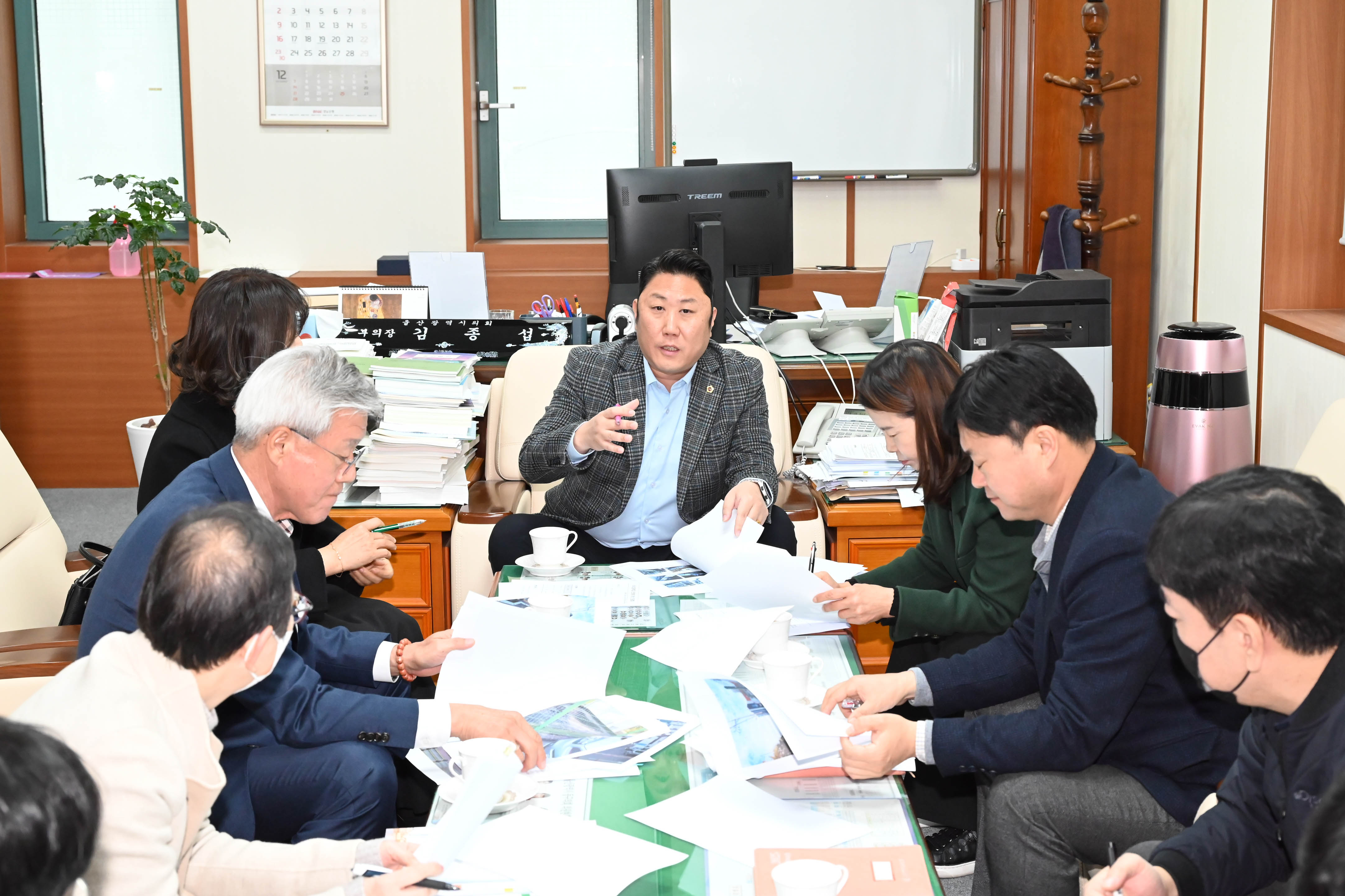 김종섭 부의장, 약사초등학교 안전환경 개선 간담회1