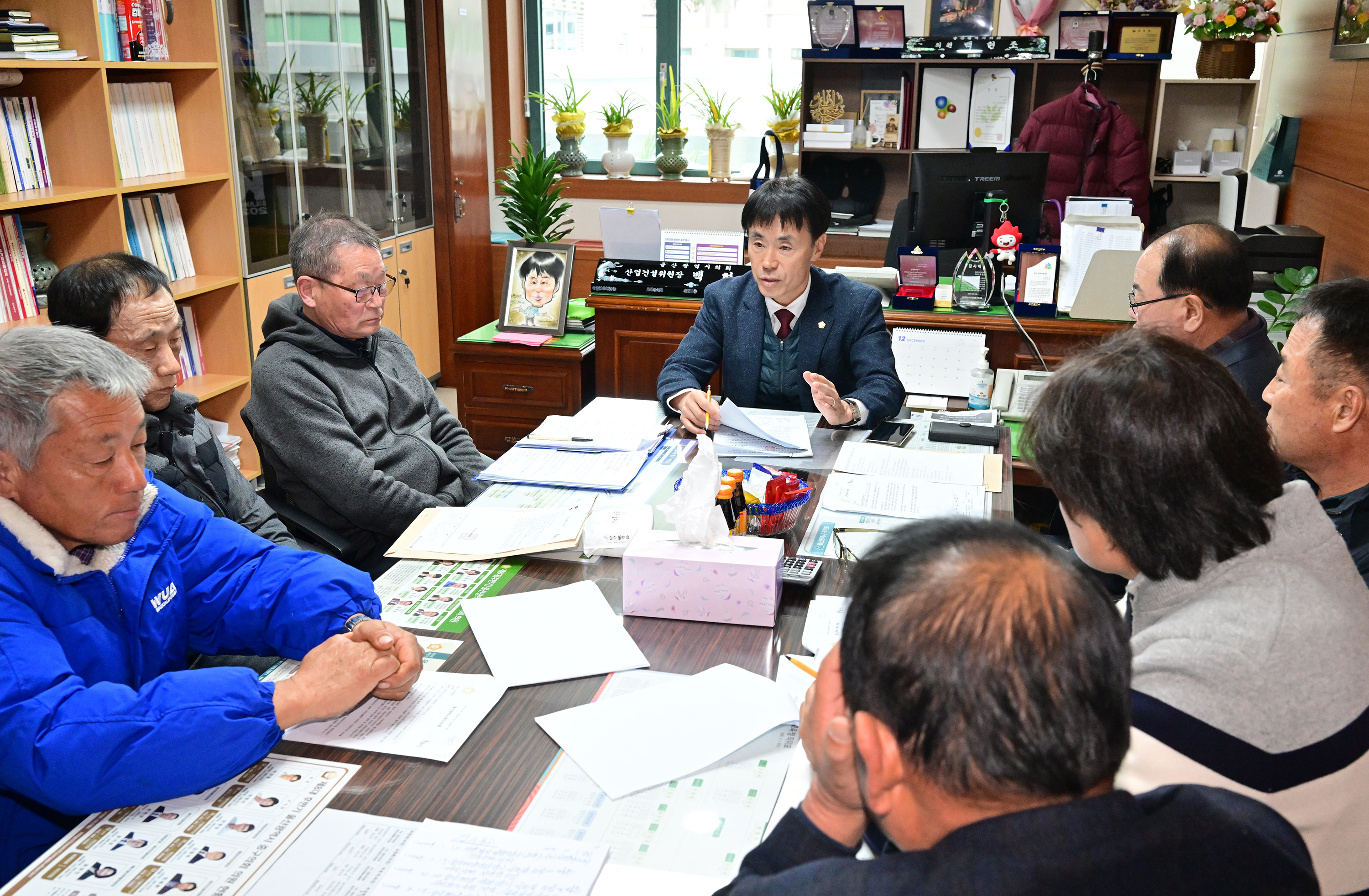백현조 산업건설위원장, 강동관광단지 조성관련 주민 의견청취1