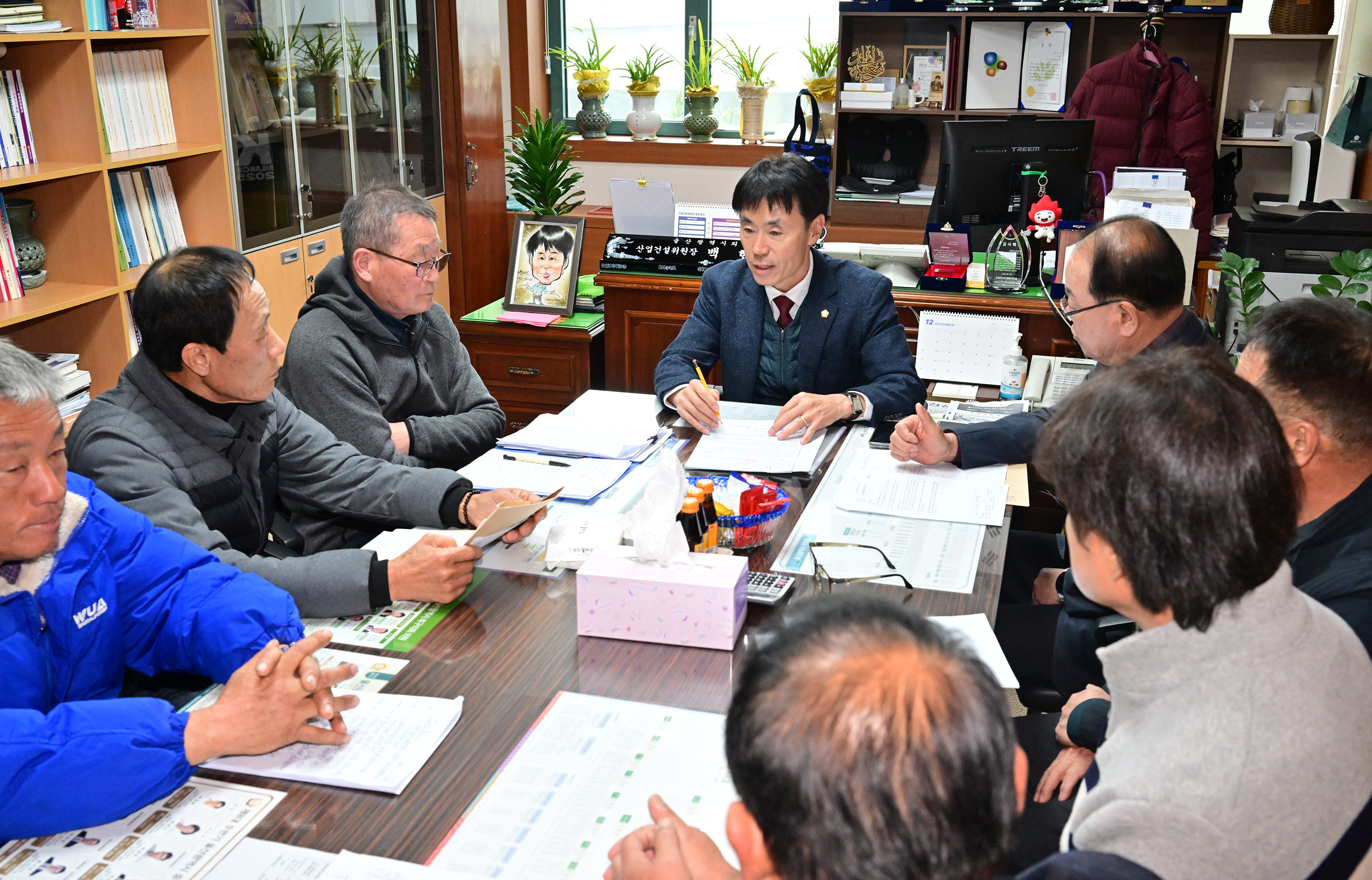 백현조 산업건설위원장, 강동관광단지 조성관련 주민 의견청취4