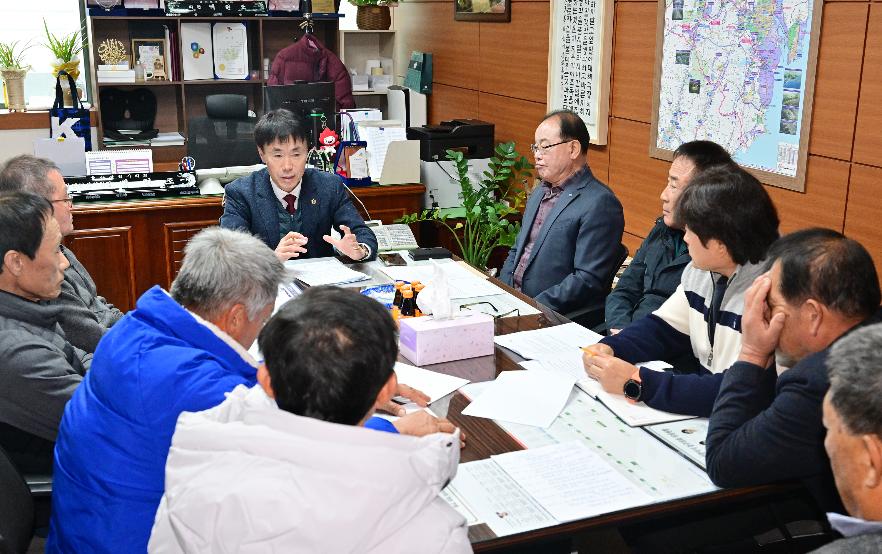 백현조 산업건설위원장, 강동관광단지 조성관련 주민 의견청취6