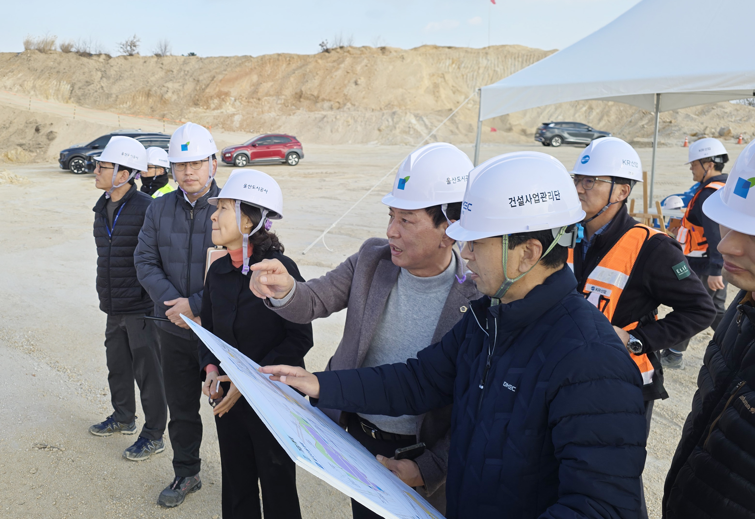 홍유준 문화복지환경위원장, 울산미포국가산업단지(미포지구) 개발사업 현장 방문
