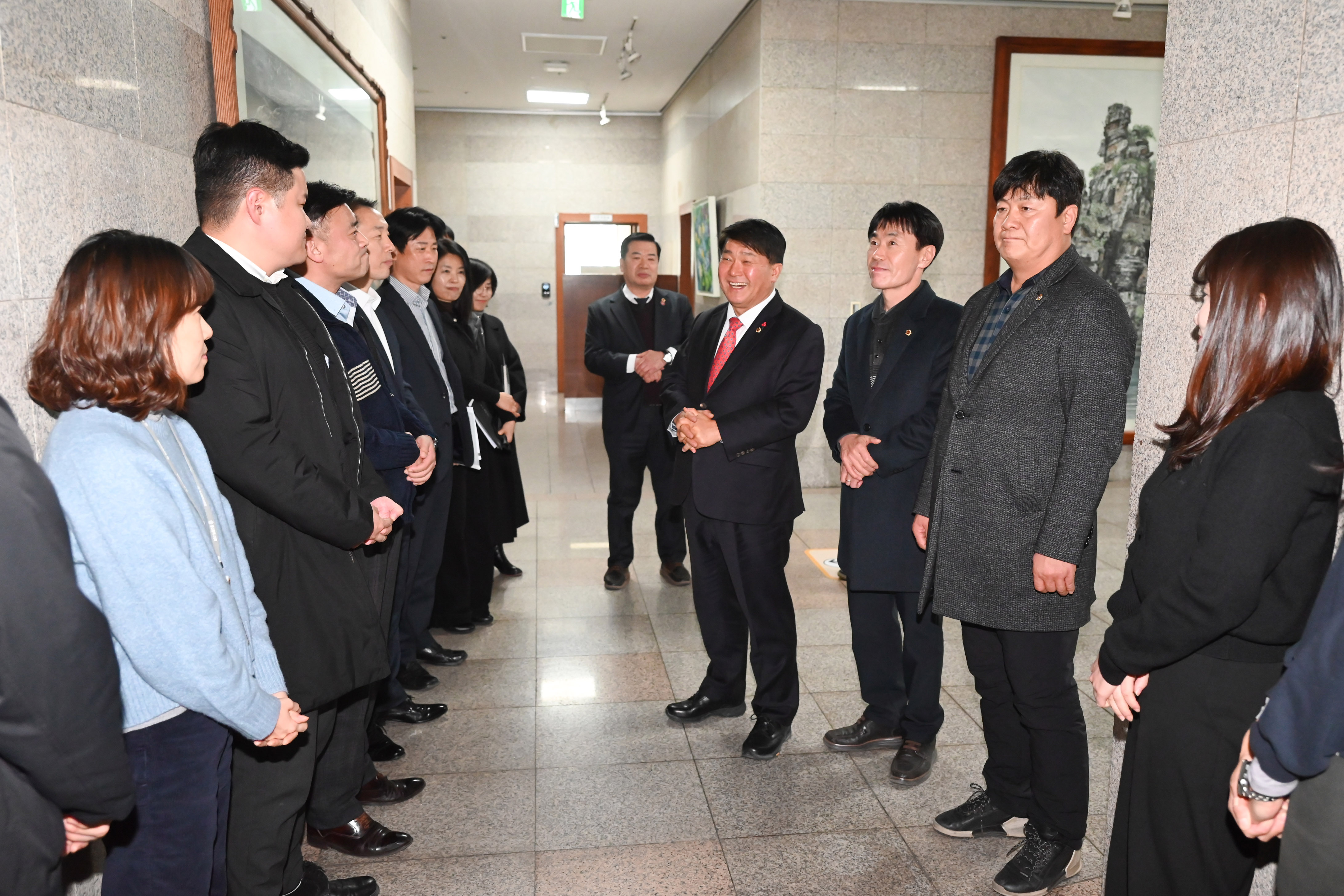 신년맞이 부서 순회 방문1