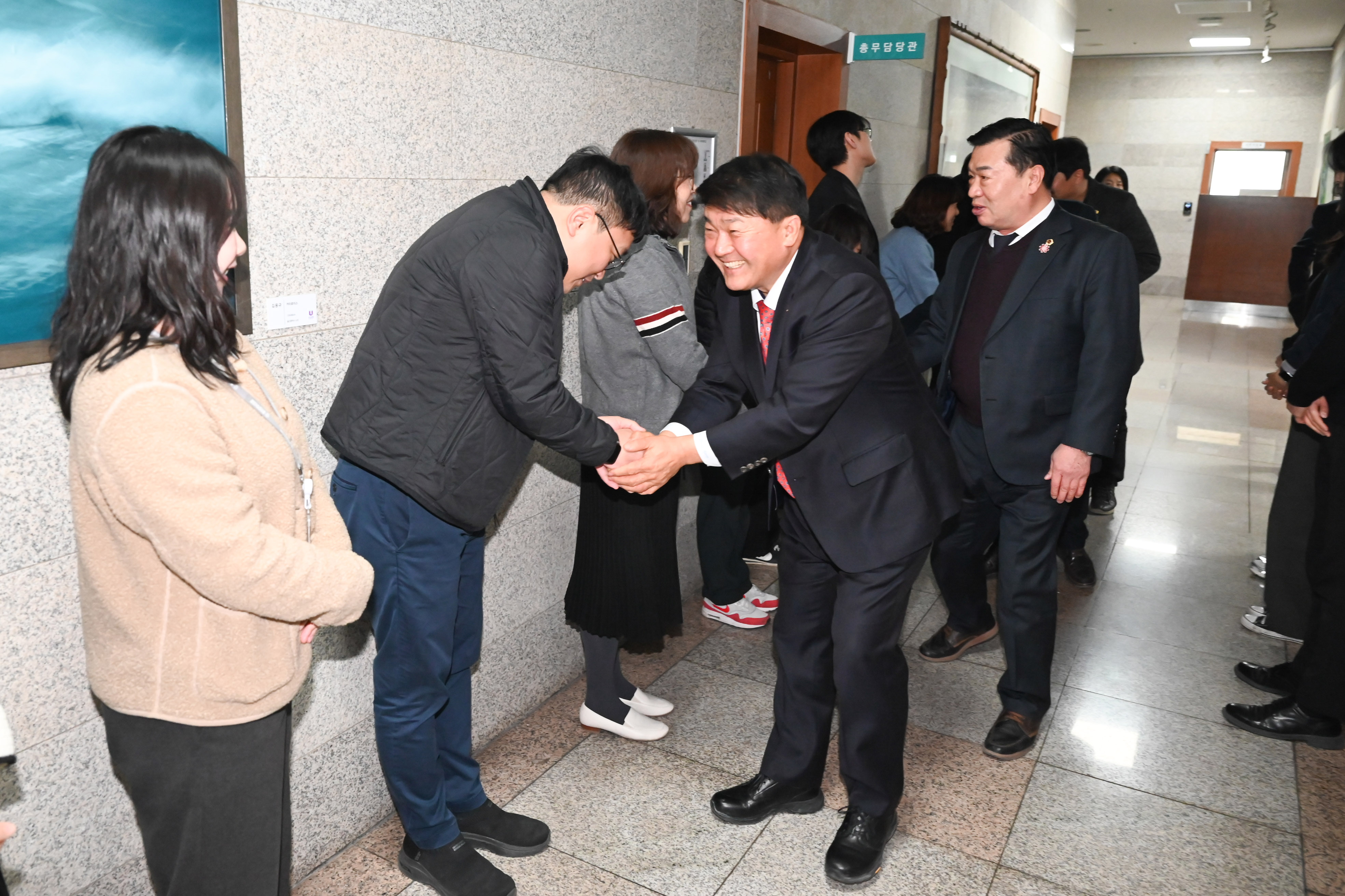 신년맞이 부서 순회 방문8